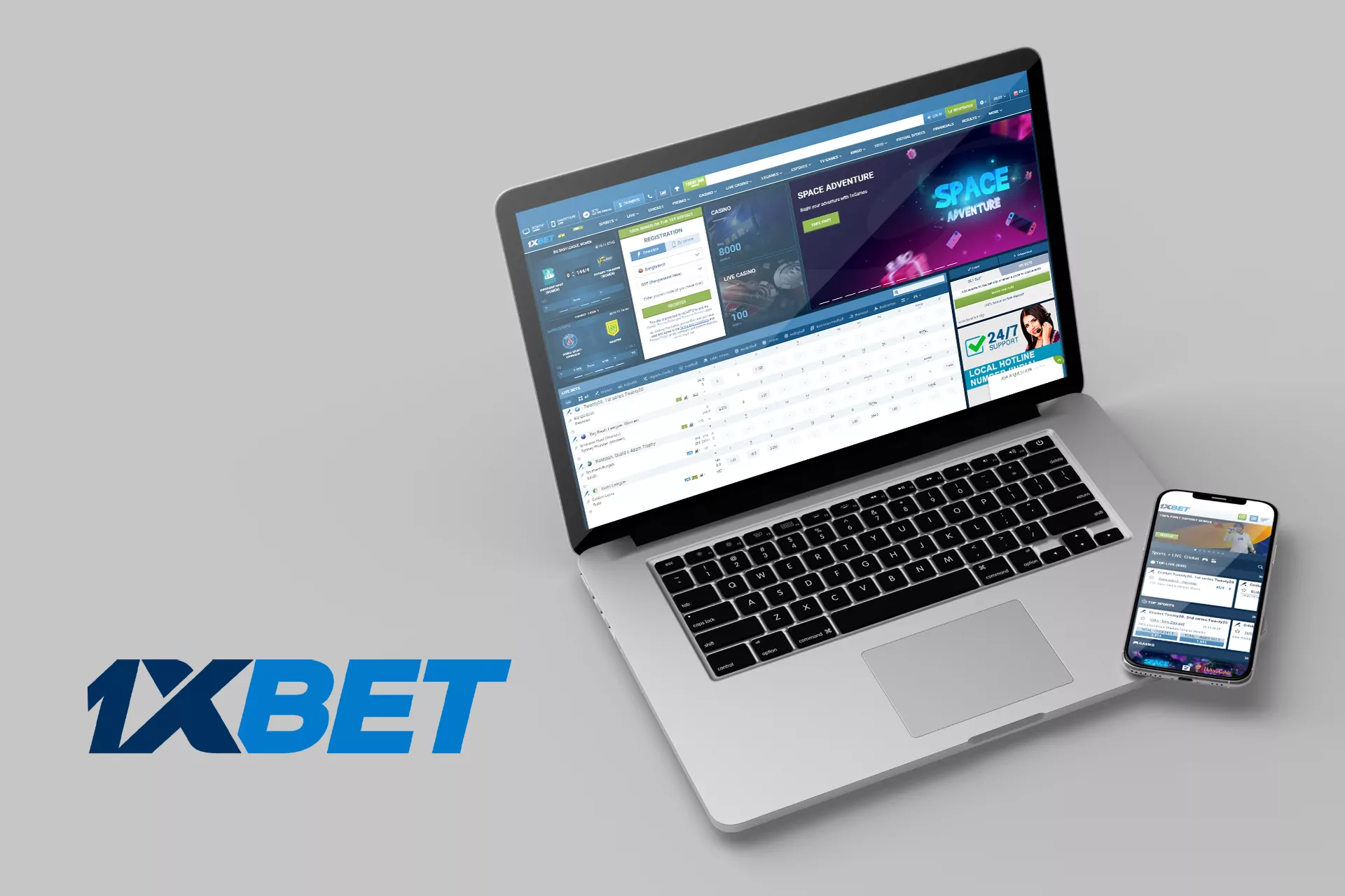 1xbet is one of the biggest online bookmaker in the world.