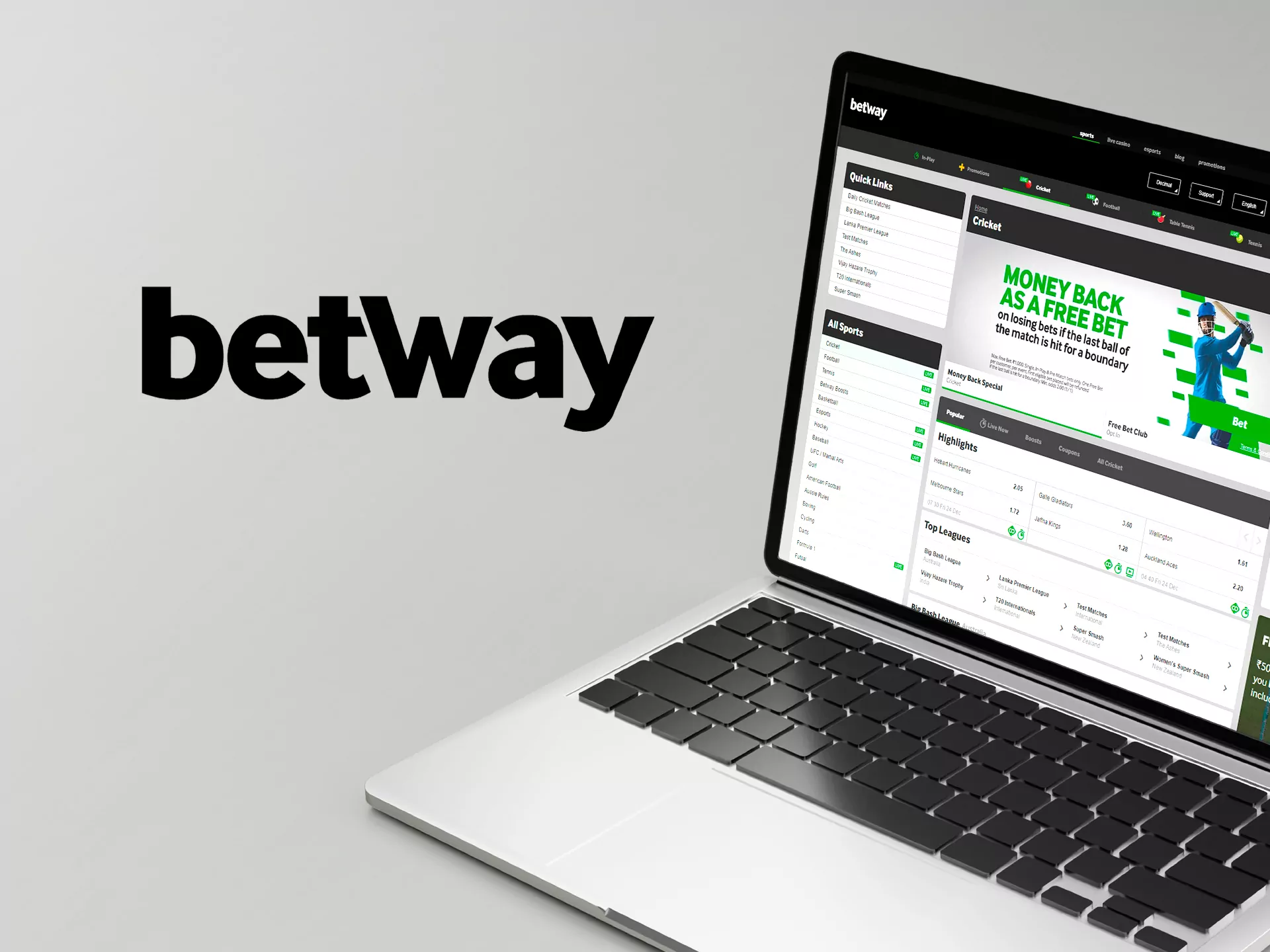 Betway is licensed by the British Gambling Commission and accepts bets on cricket in Bangladesh.