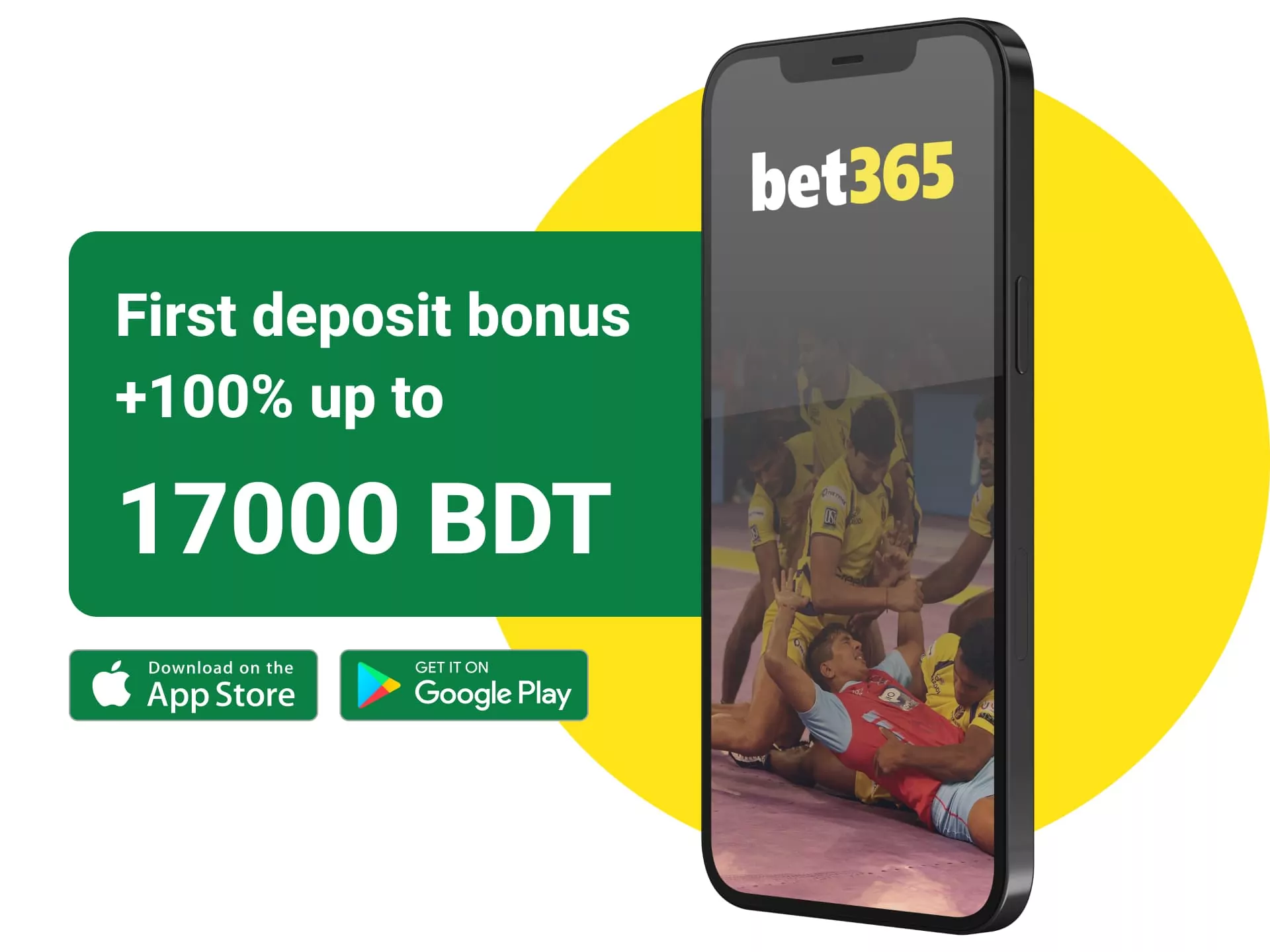 Bet365 betting site with loyalty program and welcome bonus up to 17,000 BDT.