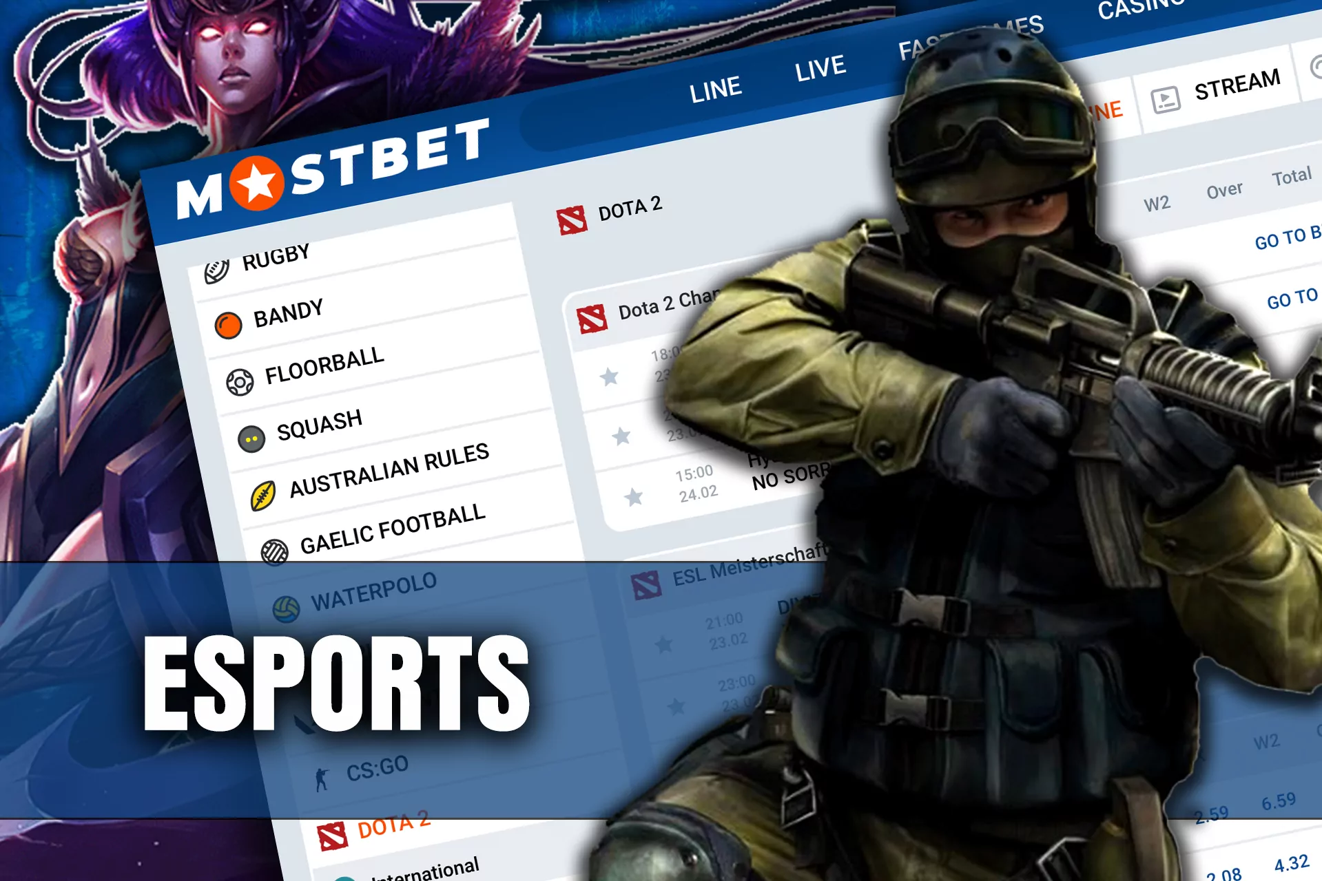 Mostbet provides lots of bonus programs that we recommend to check before betting on esports matches.