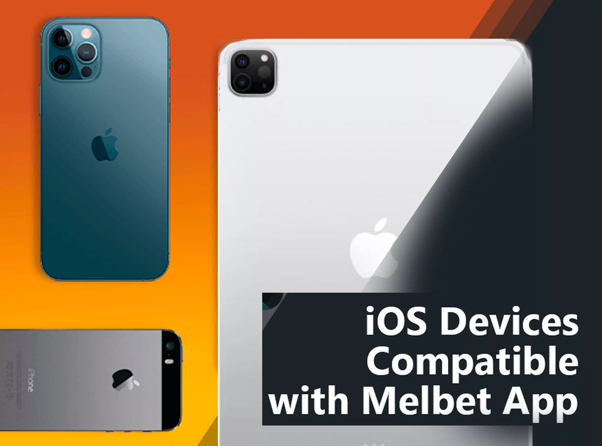 On which iOS smartphones will the melbet for iOS app run?