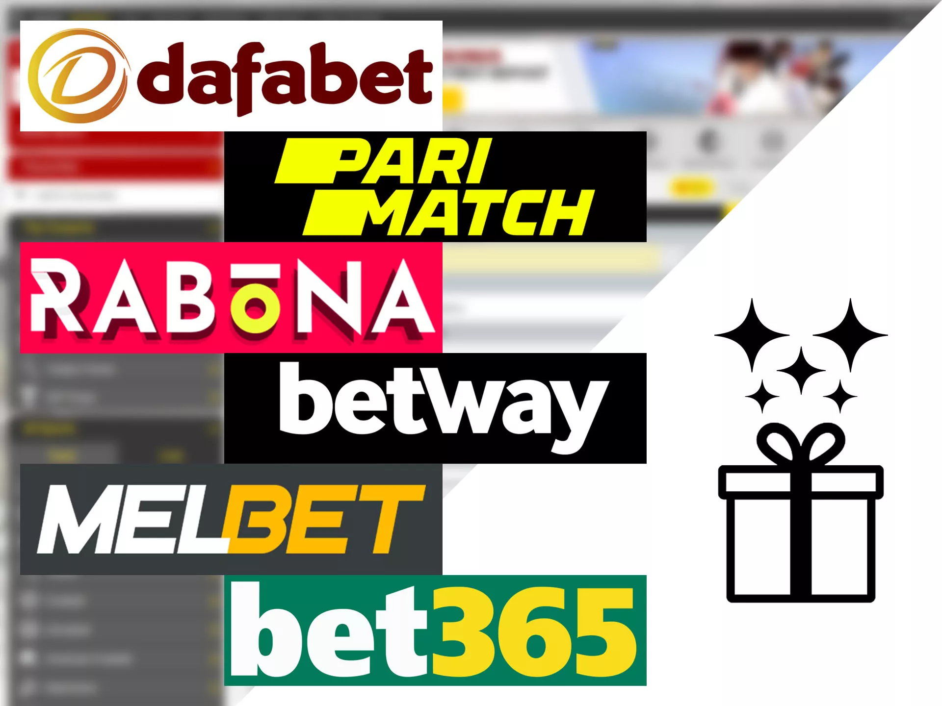 You have a wide choice of bookmakers.