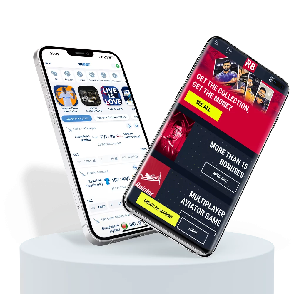 Сricket betting apps for Android and IOS.