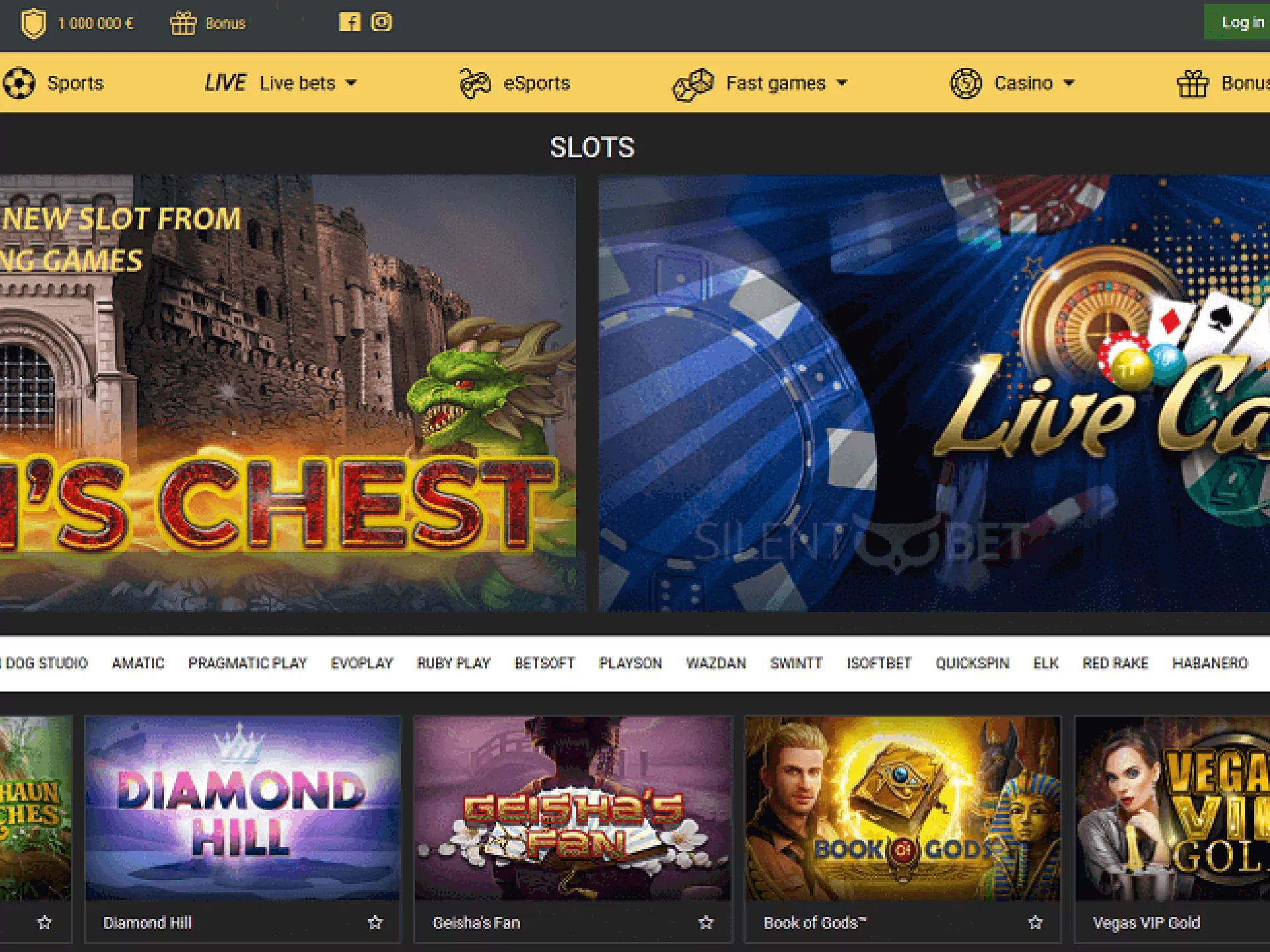 You can play in casino Melbet online.