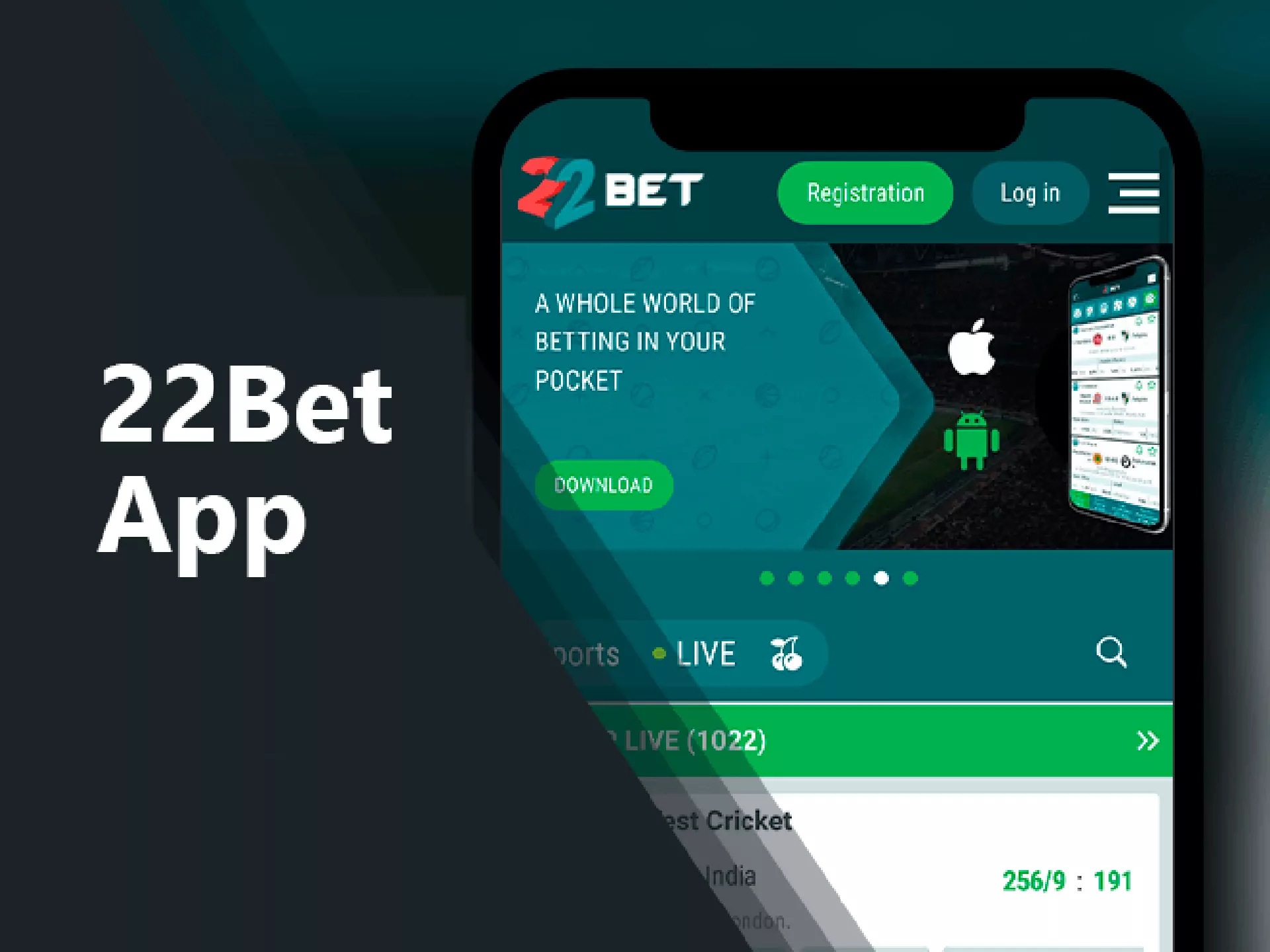 You can download 22bet mobile app for ios right now.
