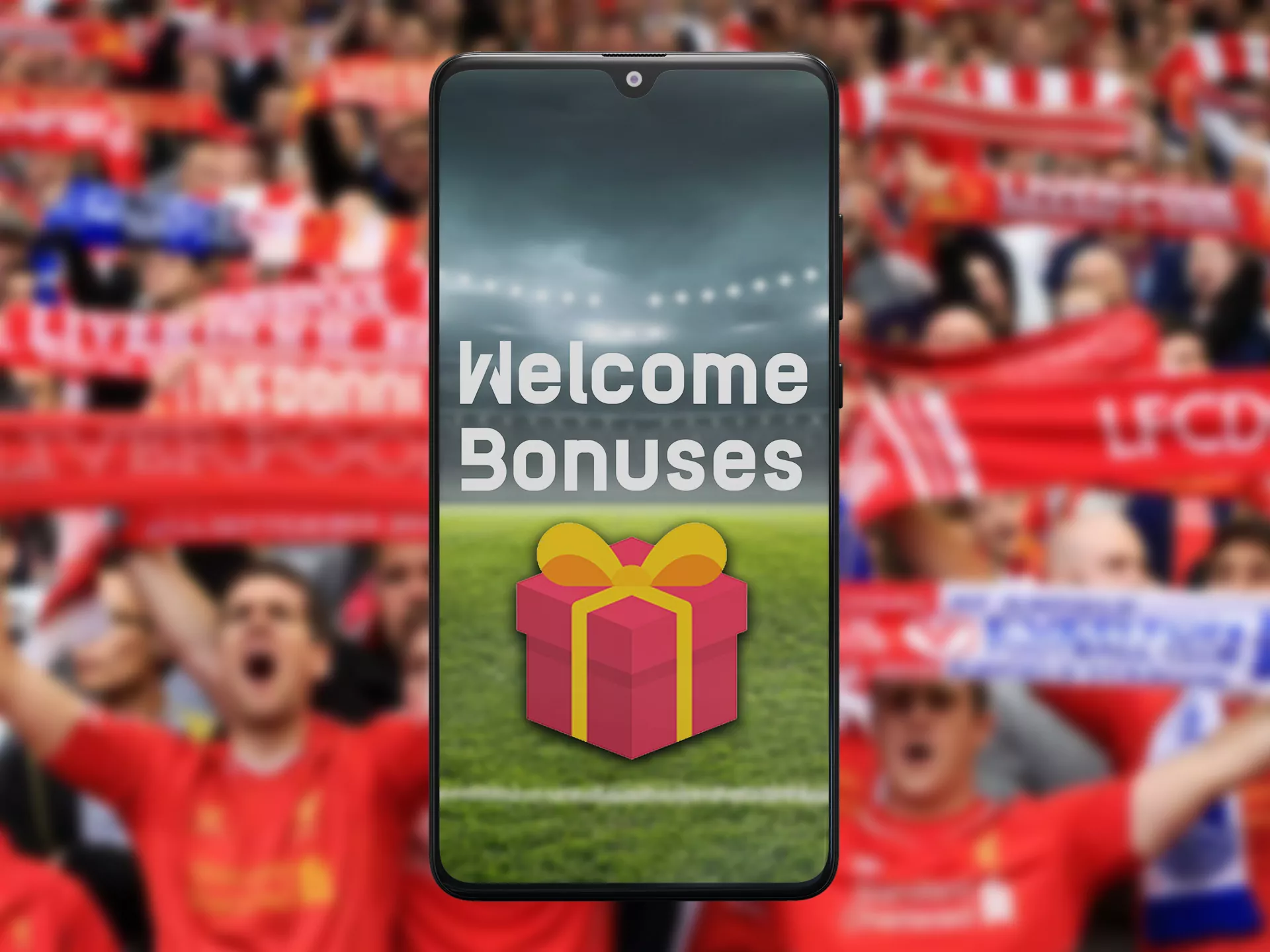 Gain your welcome bonuses with soccer betting app.