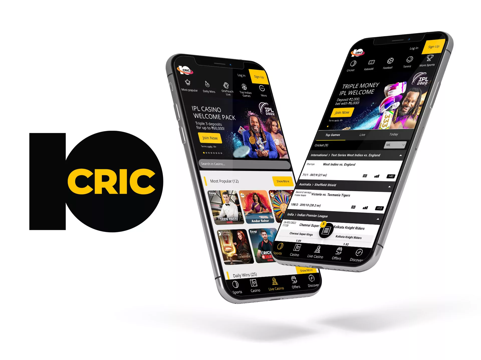 10Cric app will do your bets easier.