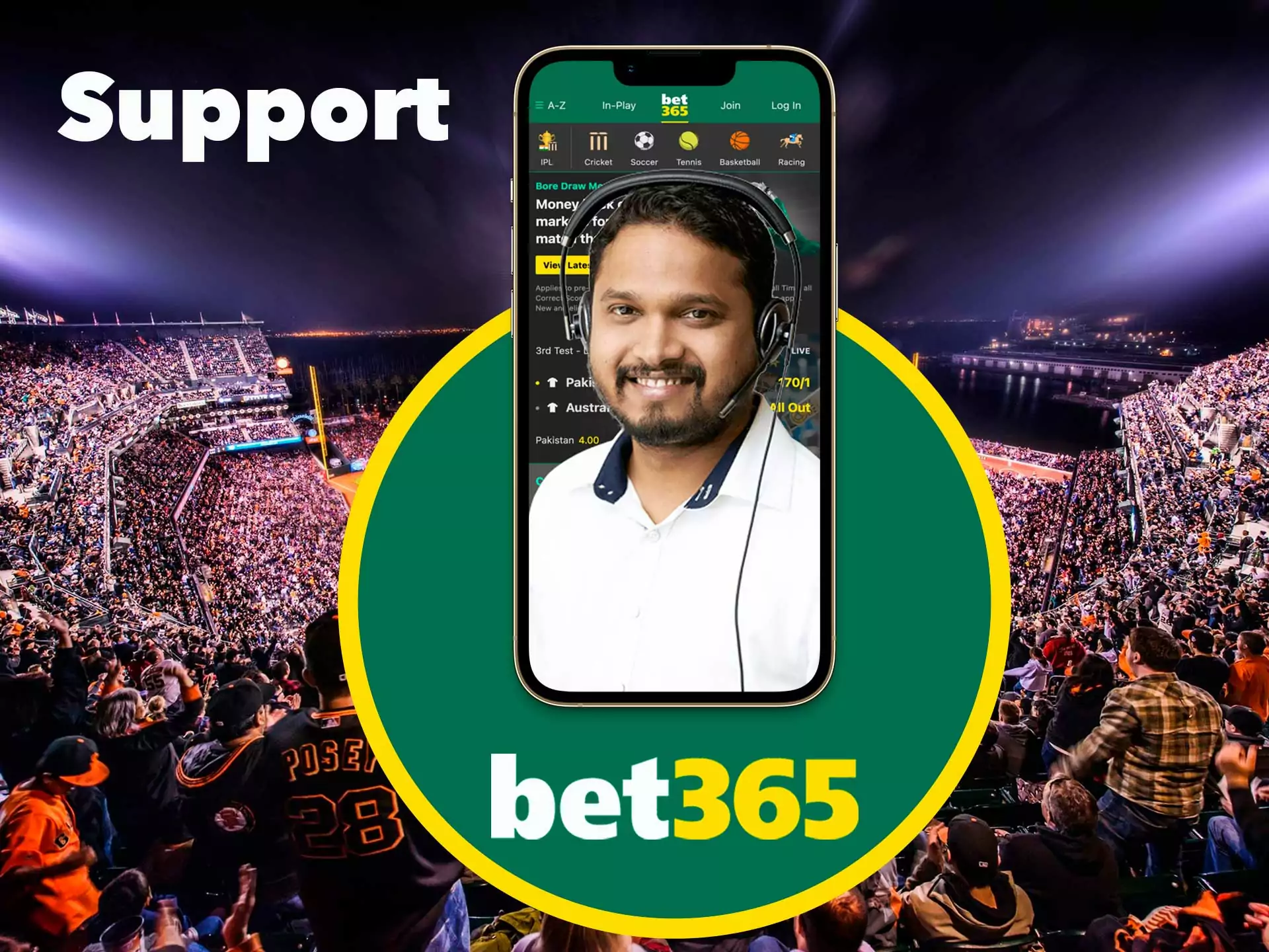 In the Bet365 app, specialists will consult you on the app works.