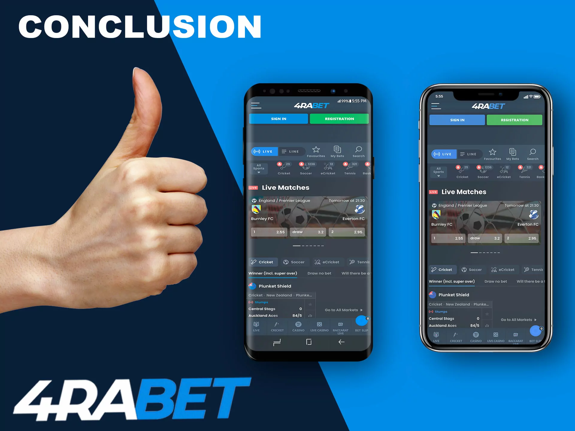 We hope that you have learned a lot of new and useful information about 4rabet betting app.