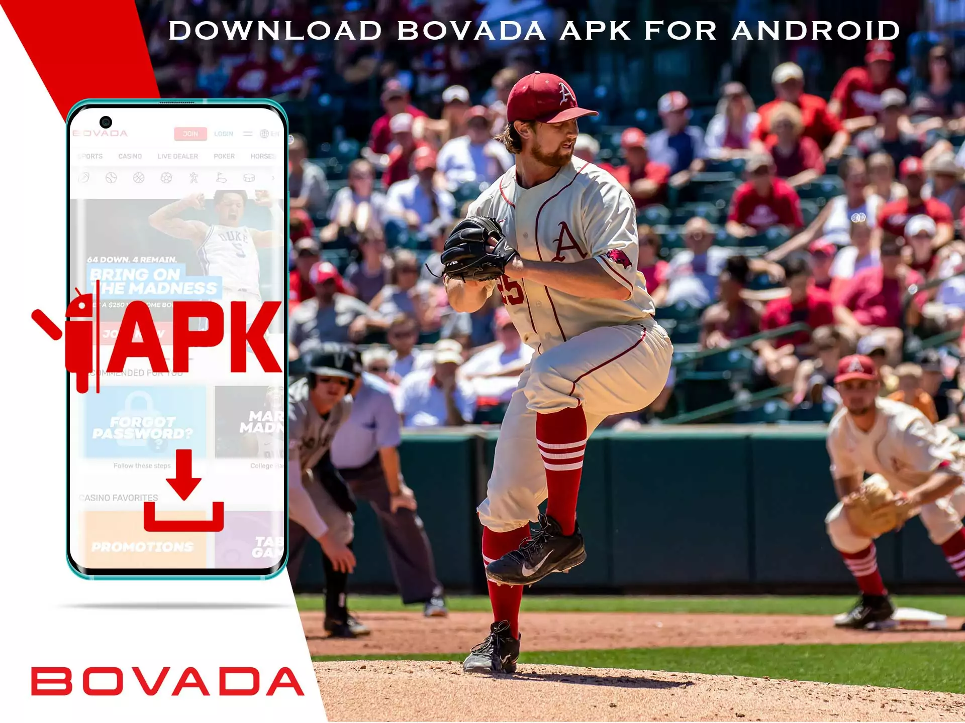 Get Bovada app in your Android smartphone.