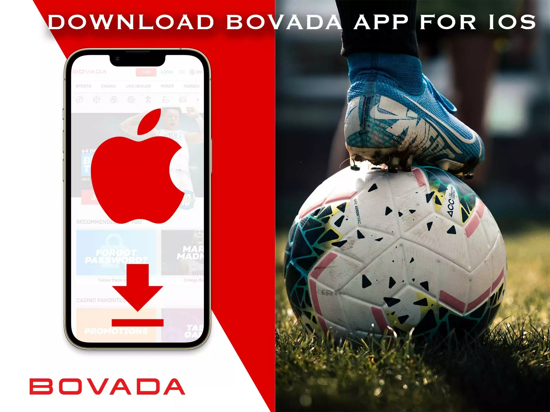 How to get Bovada app for iphone.