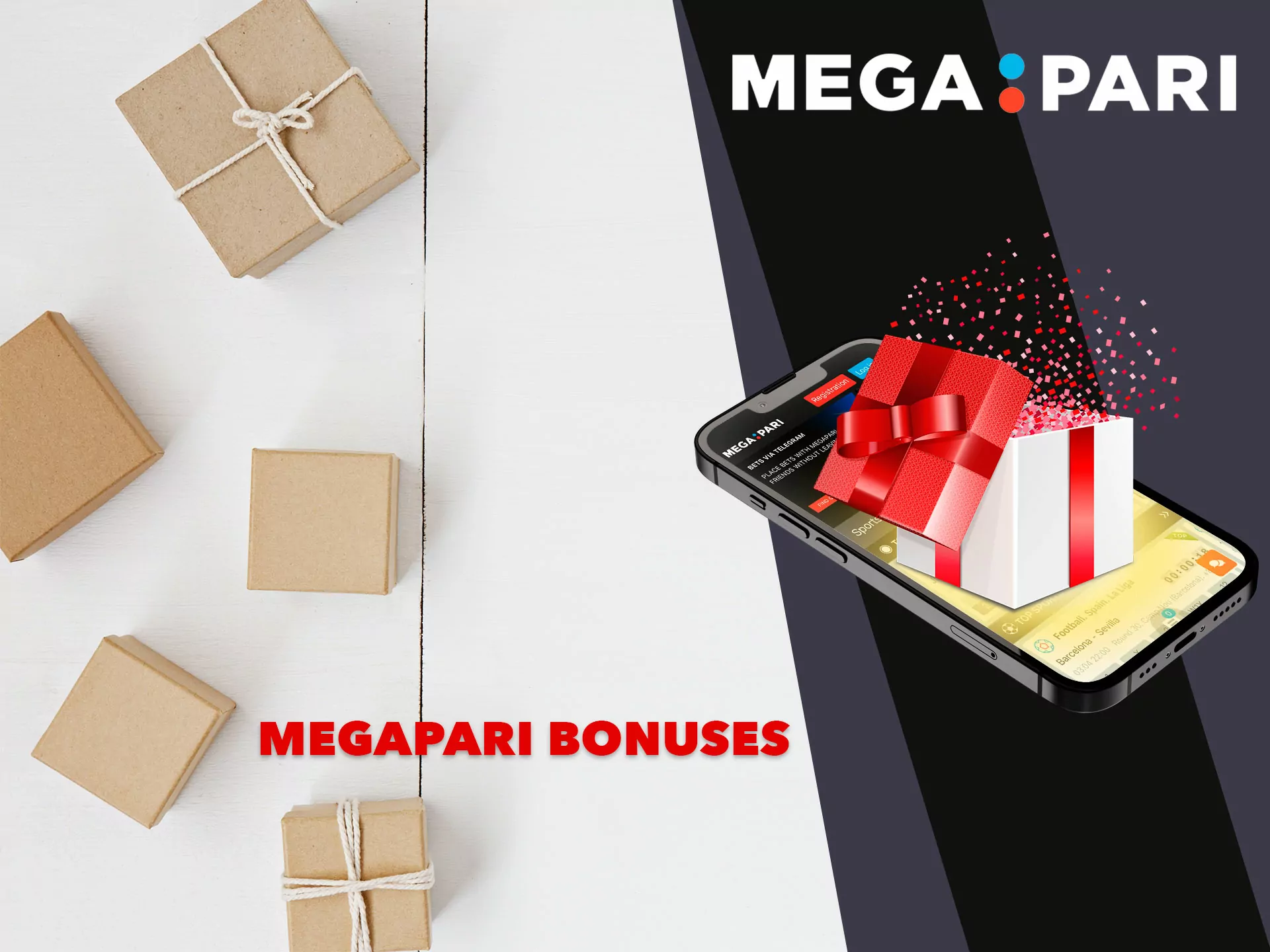 Megapari app makes your bets exciting and memorable by providing numerous bonuses.