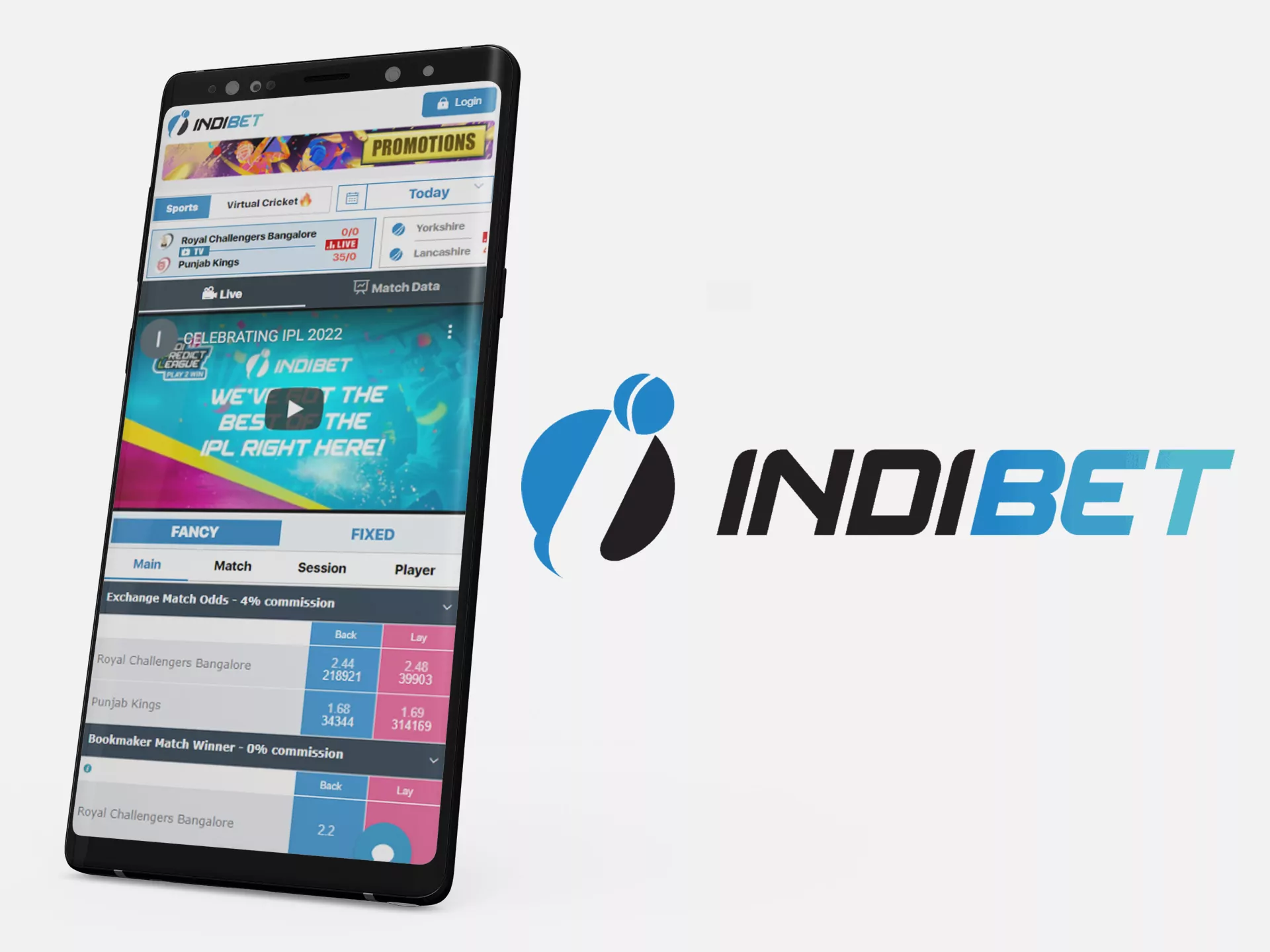 In the Indibet mobile app there is a wide section of bonuses.
