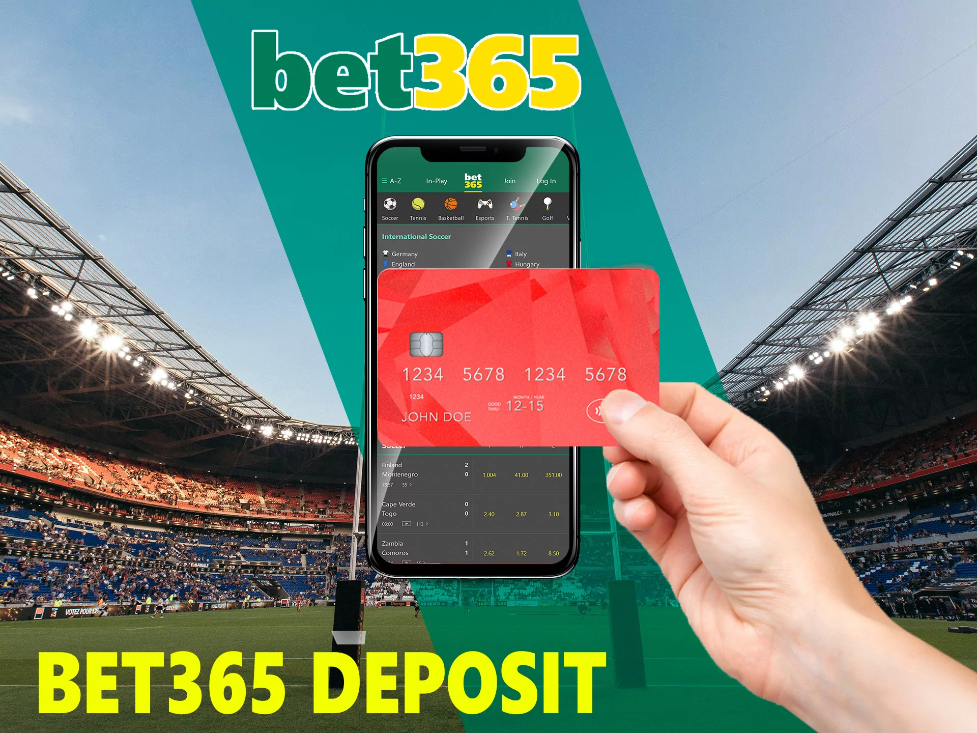 This procedure will not take long at Bet365, just follow the steps suggested in our instructions.
