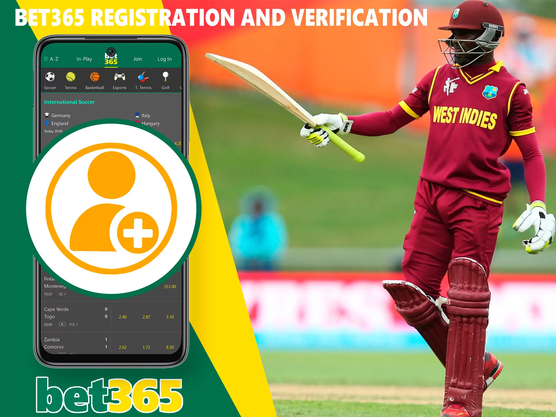 The process of creating a Bet 365 account is very simple, similar to other sites, following our instructions you can easily create an account.