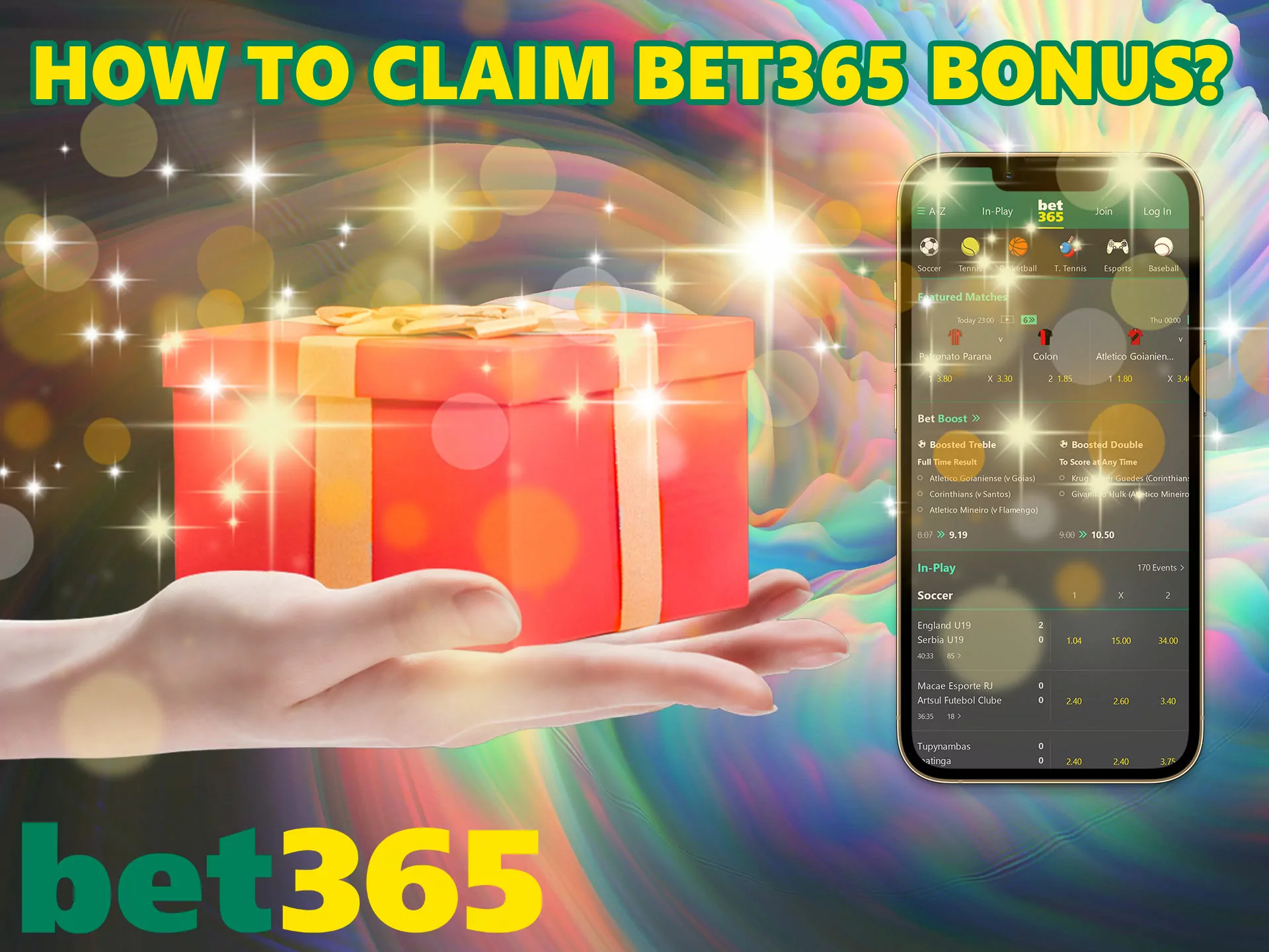 To claim your Bet365 bonus, simply follow the instructions below.