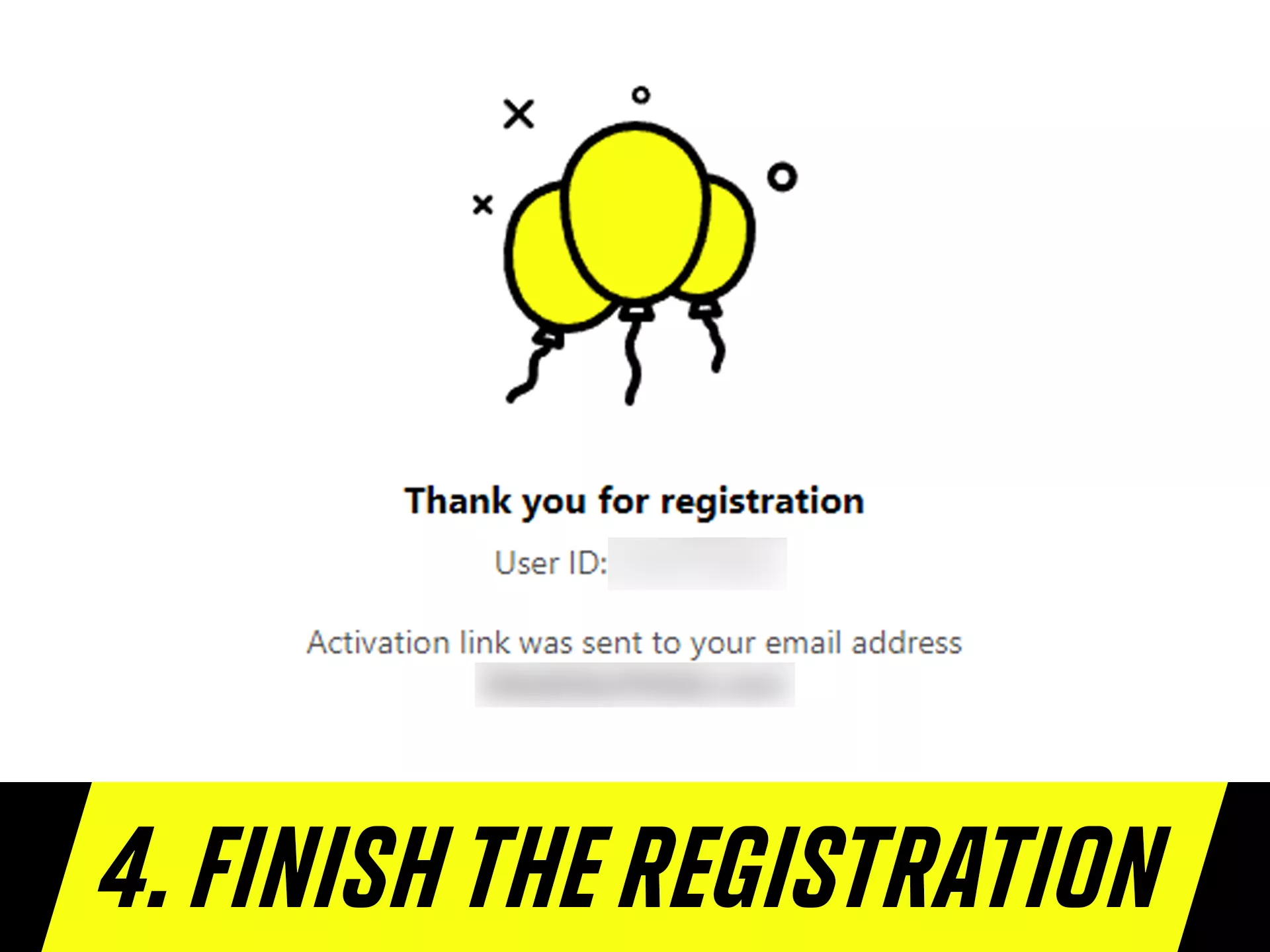Activate you email after finishing registration.