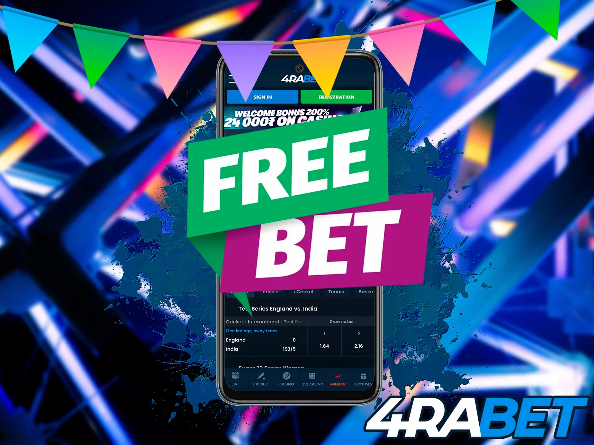 Every player has a chance to play for free in the casino, this feature is available for events with odds above 1.7.