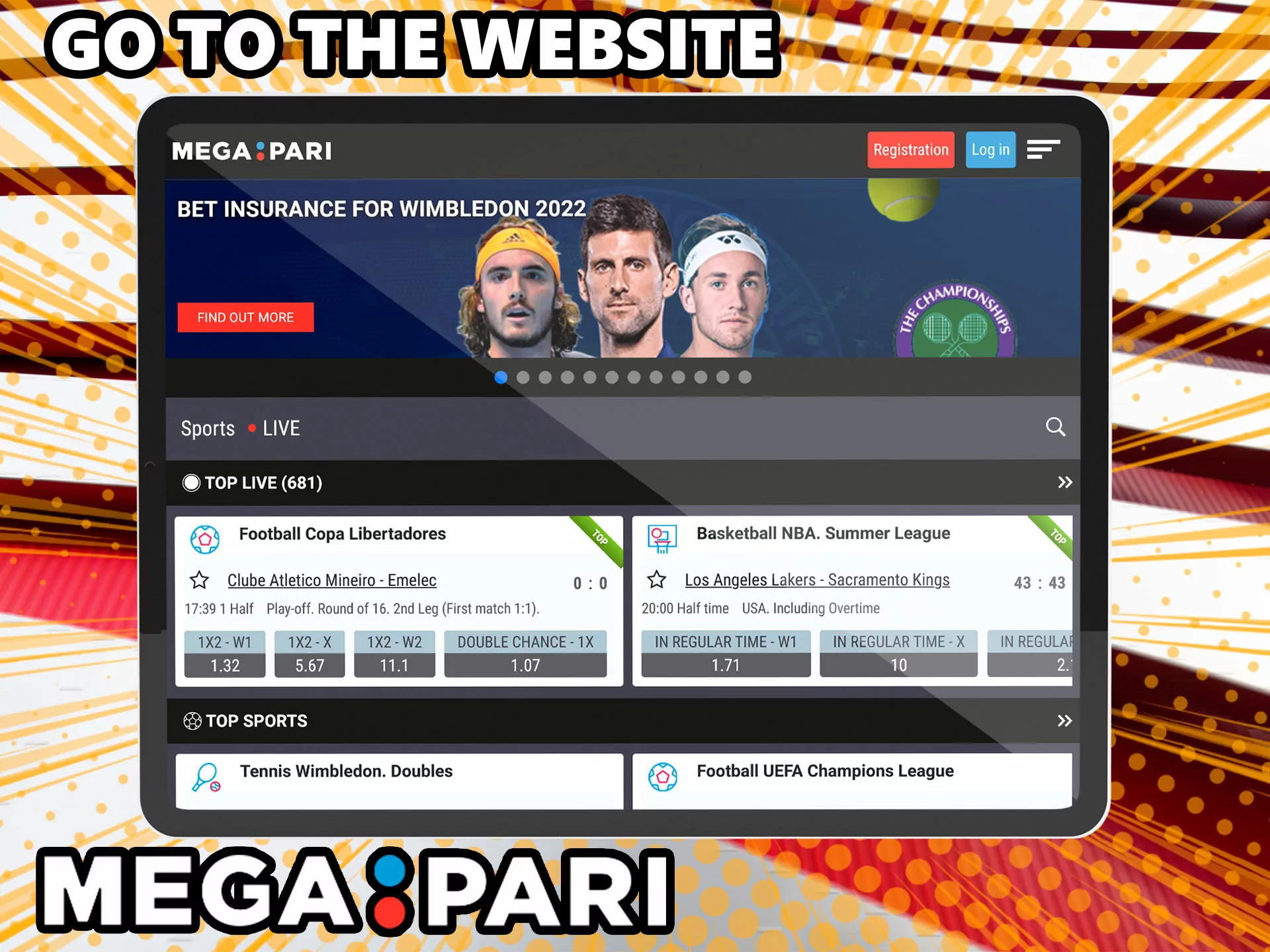 Each player starts betting by going to the official website of the bookmaker.