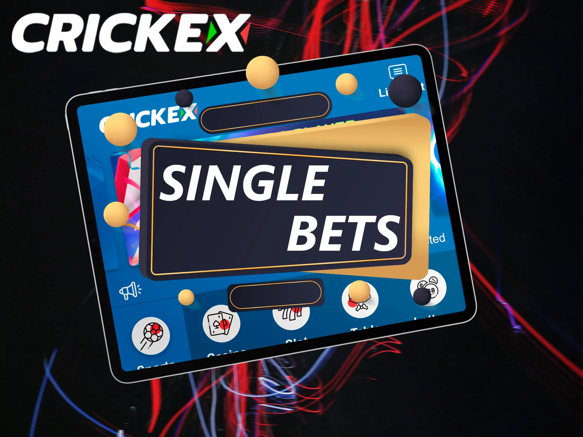 In this type of betting, the player can bet on one of the outcomes of one particular match.