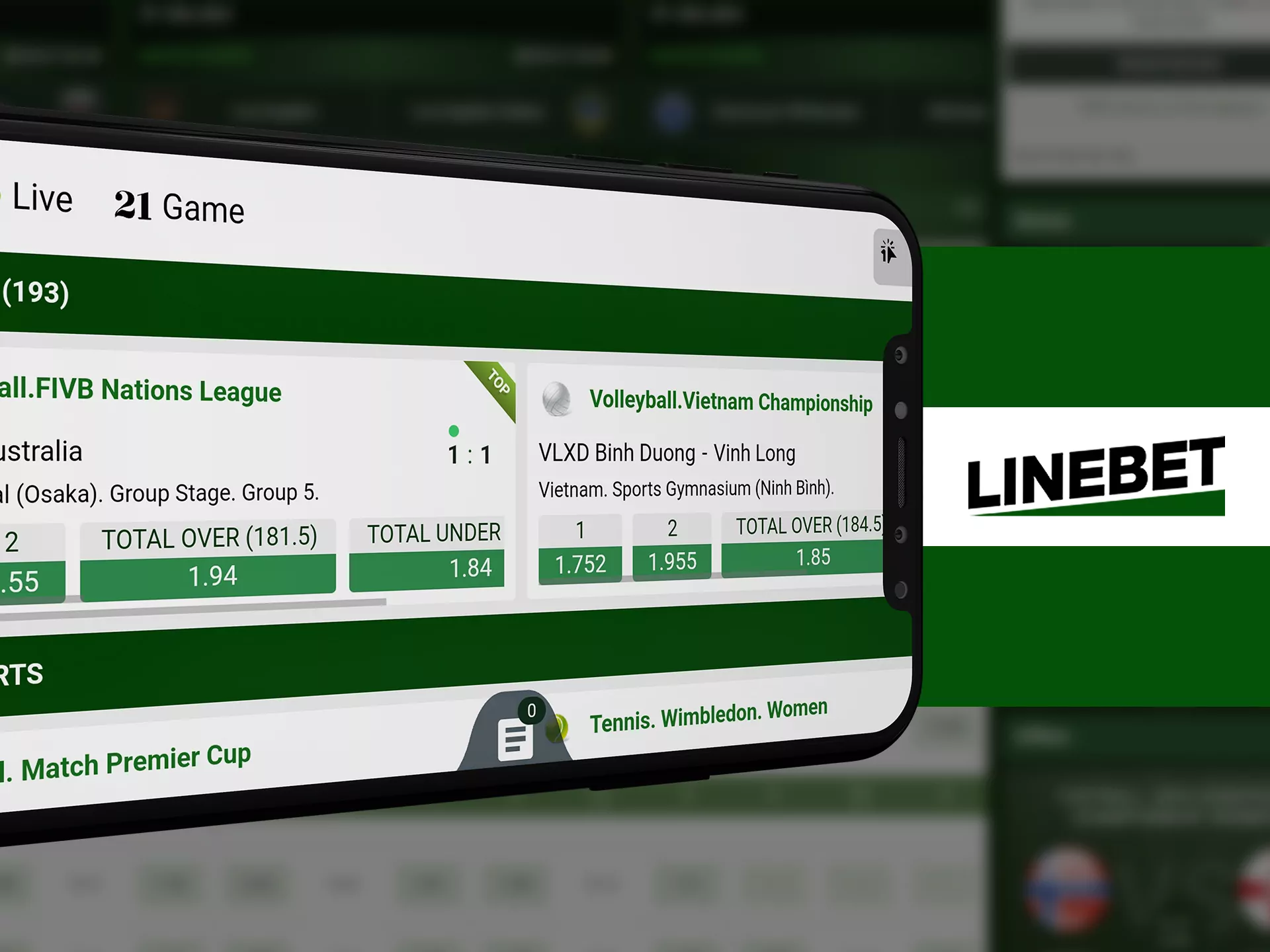 You can use Linebet app in any position.