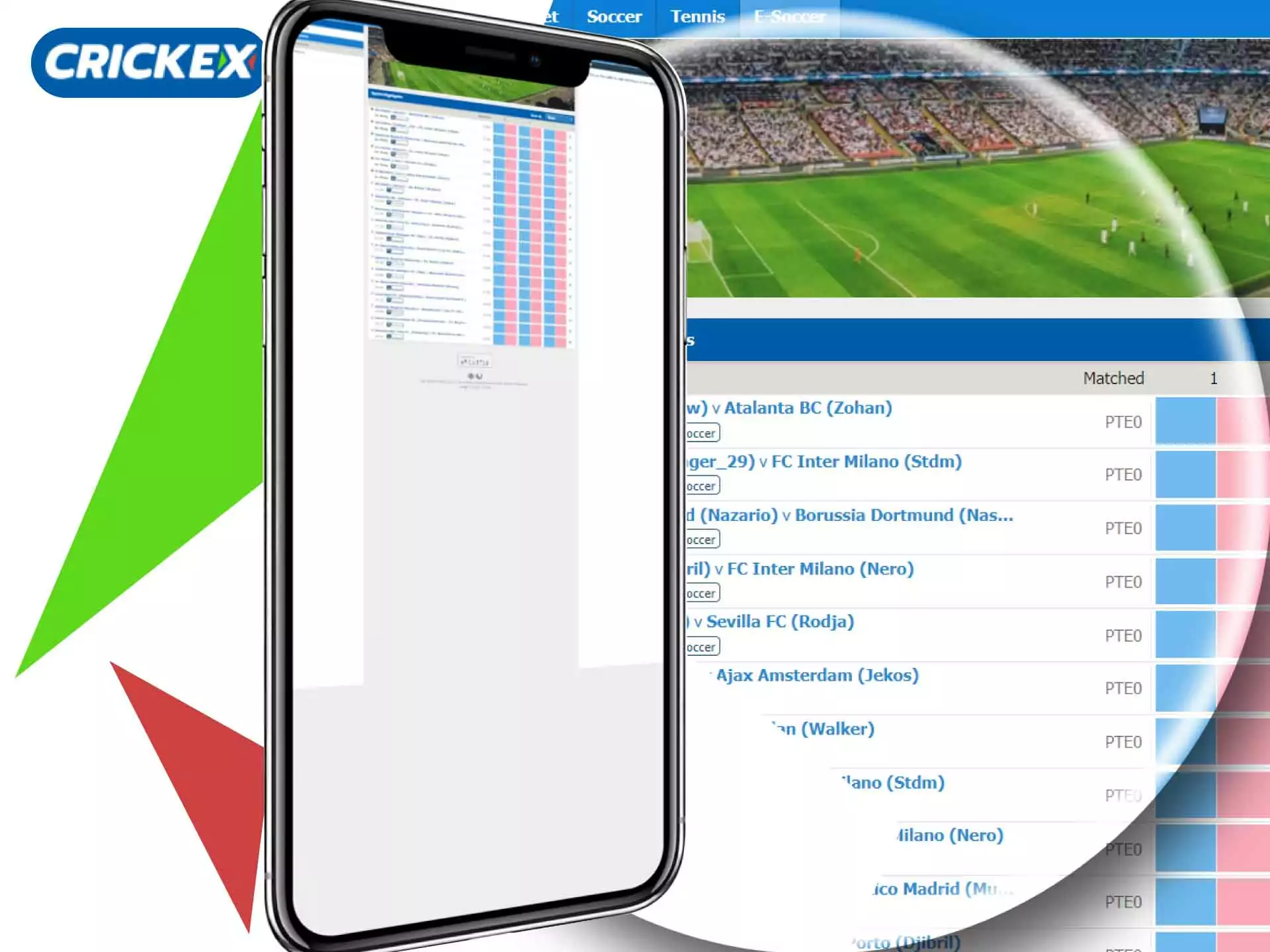 There are also esports opportunities for betting in the Crickex app.