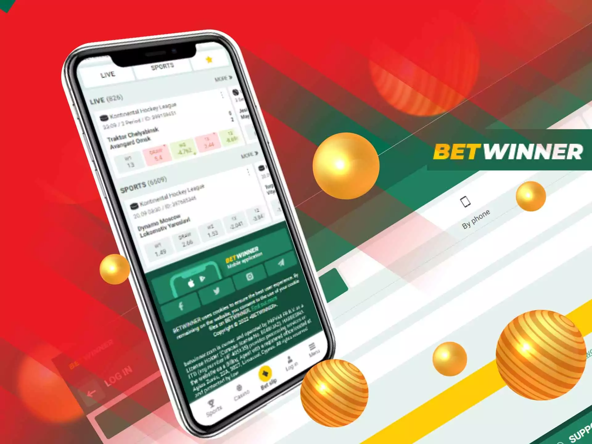 Sign up for Betwinner, choose the event and the outcome and place a bet on it.