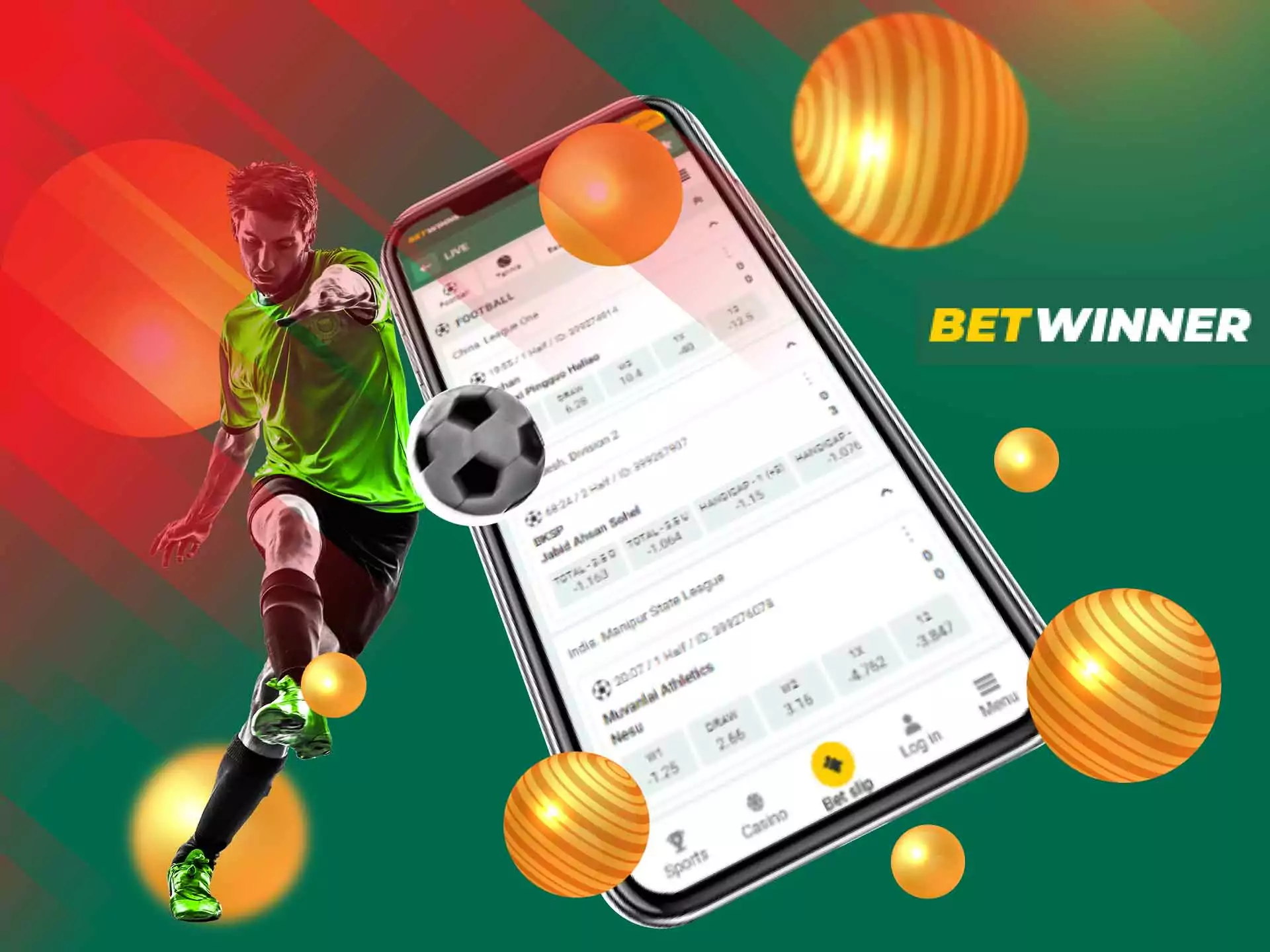 You can watch live streamings and bet right on the Betwinner website.