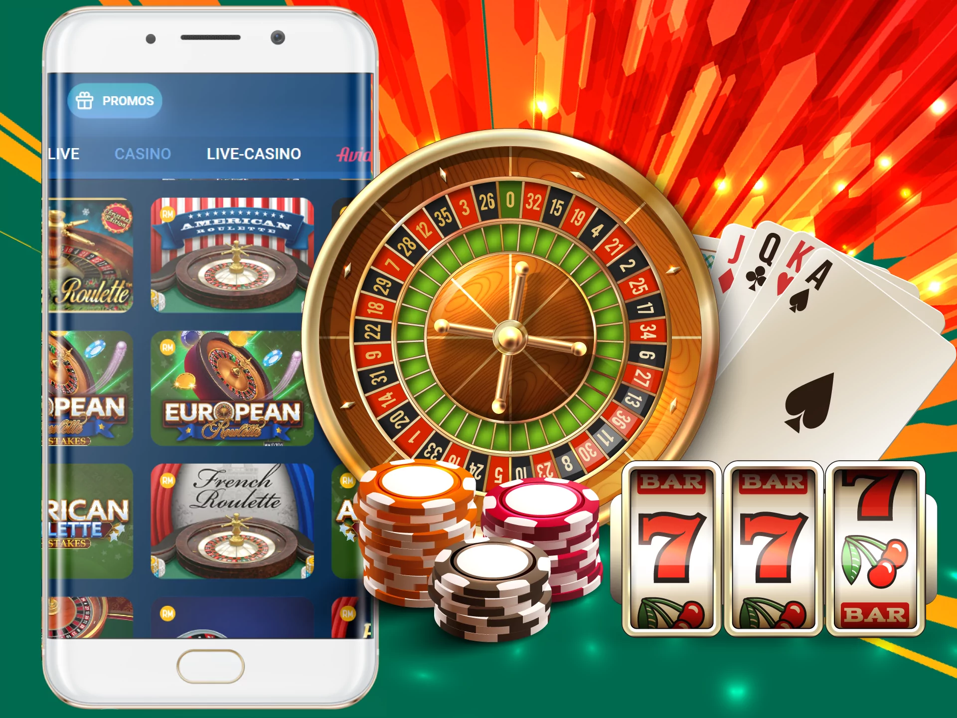 Play roulettes and try to win big prizes at Mostbet.
