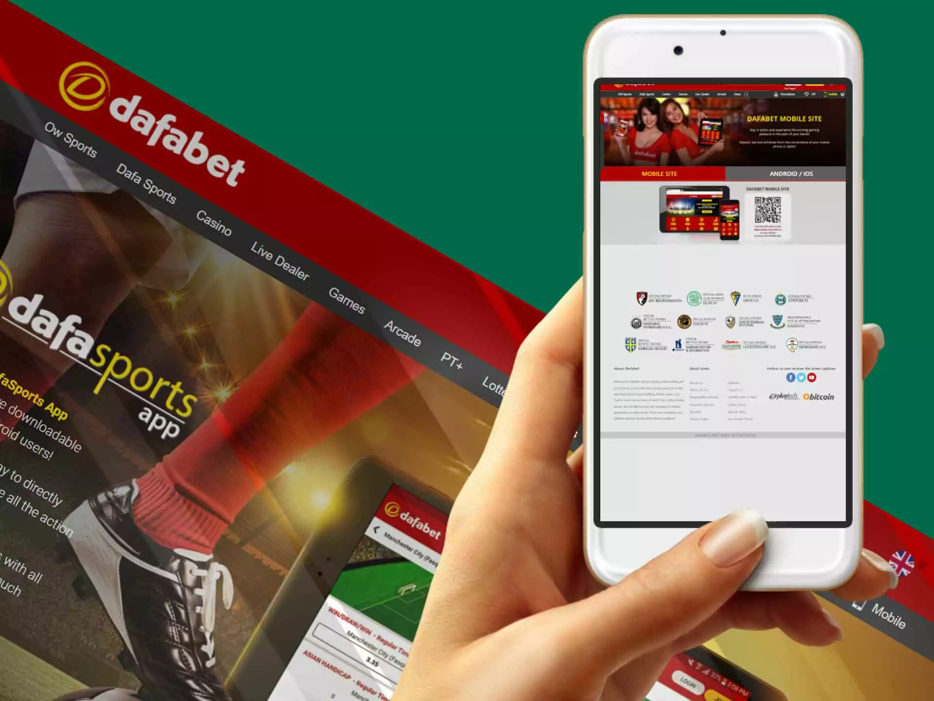 Go to the Dafabet official website, download and install the app on your smartphone.