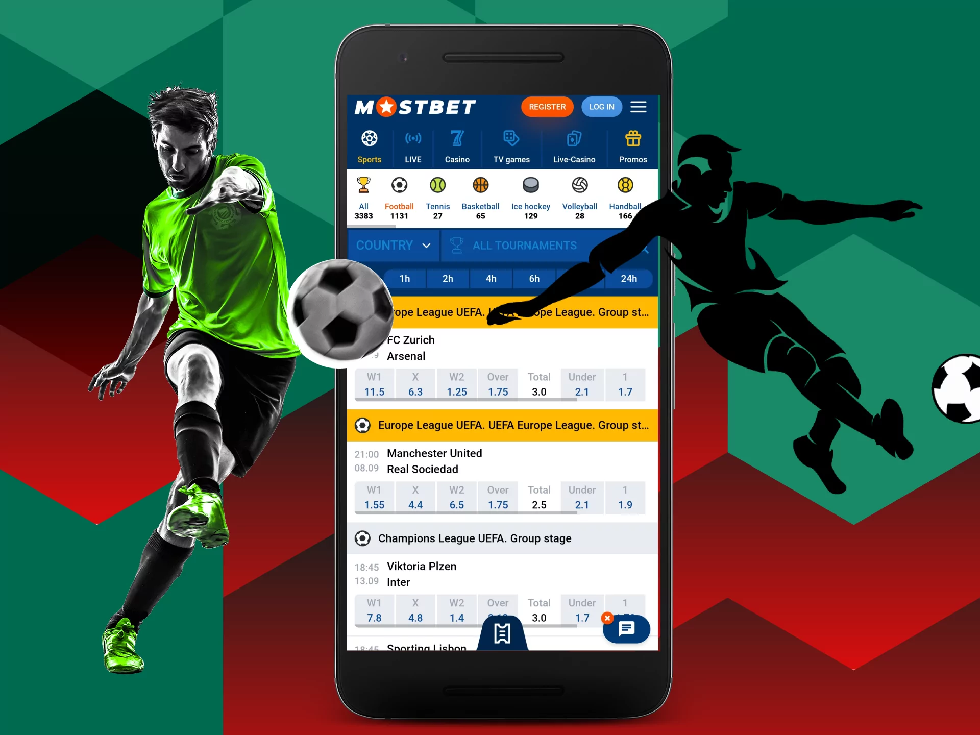Place bets on the fantasy sports at Mostbet.