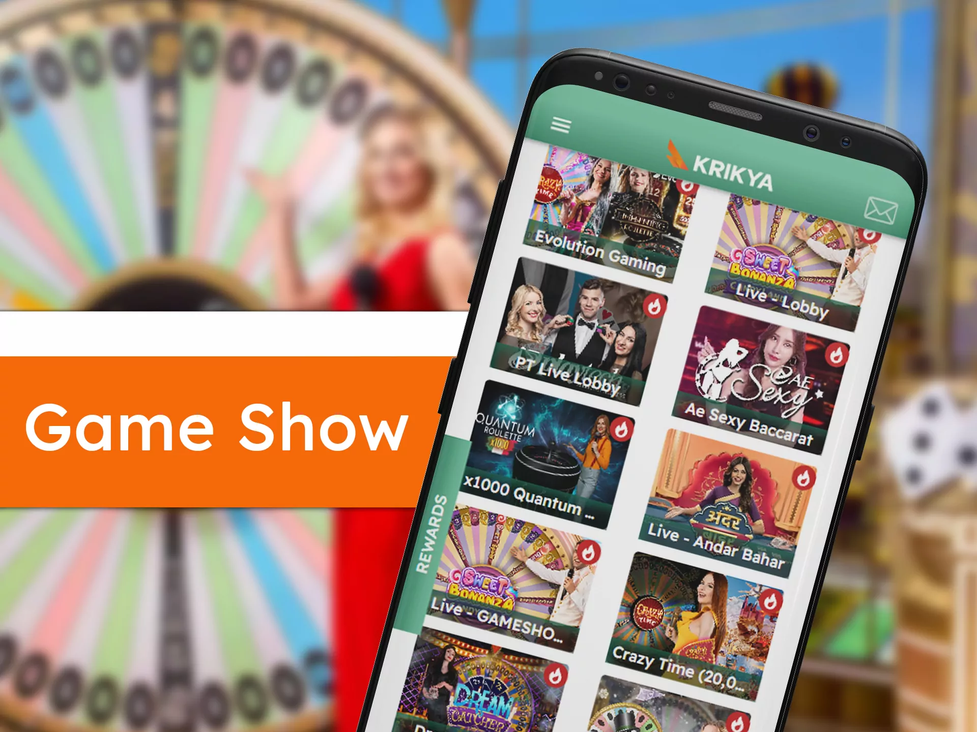 Make your casino playing much enjoyable with Krikya live game shows.