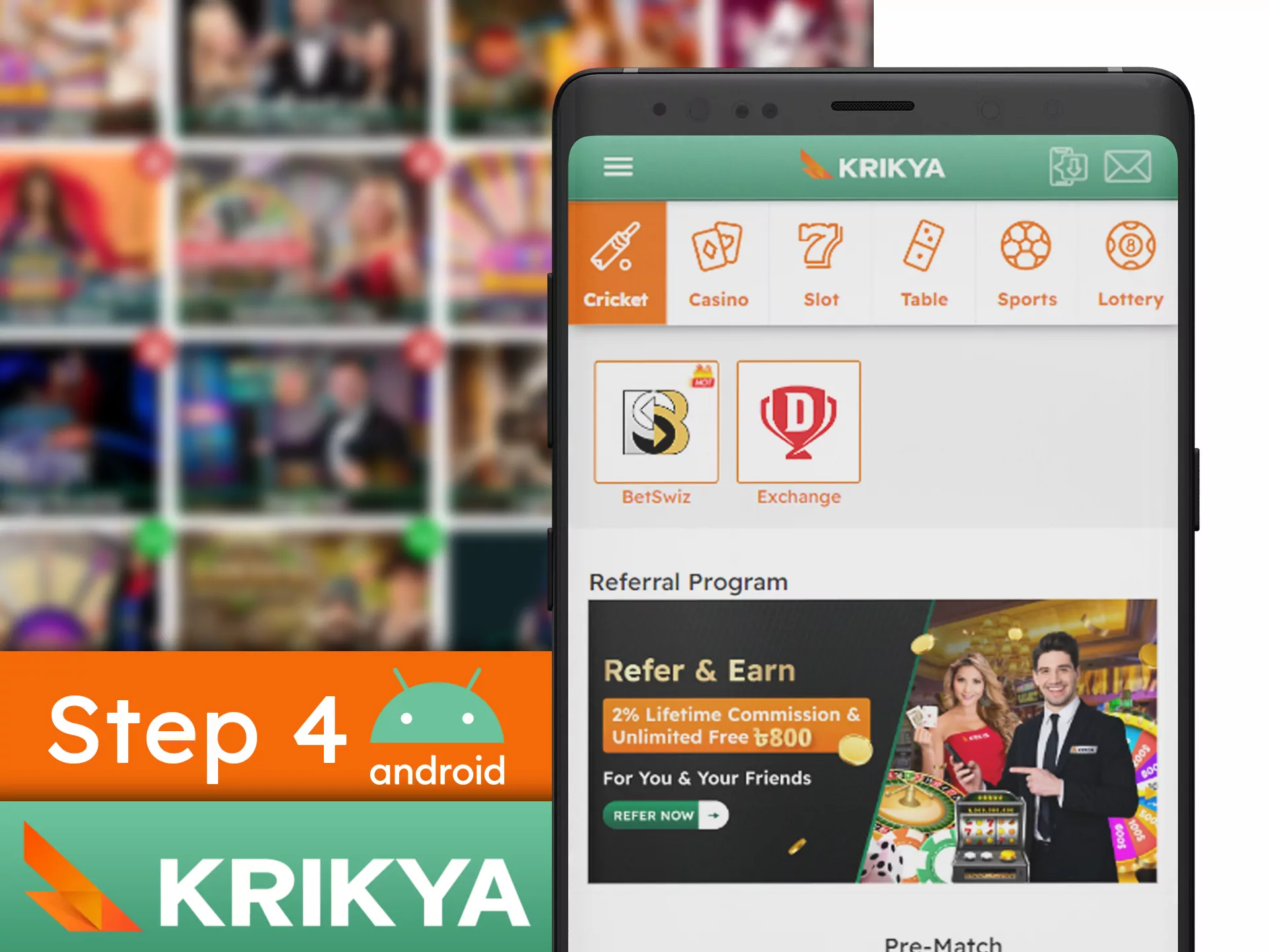 After confirming the installation of the app, you can begin your journey with Krikya.