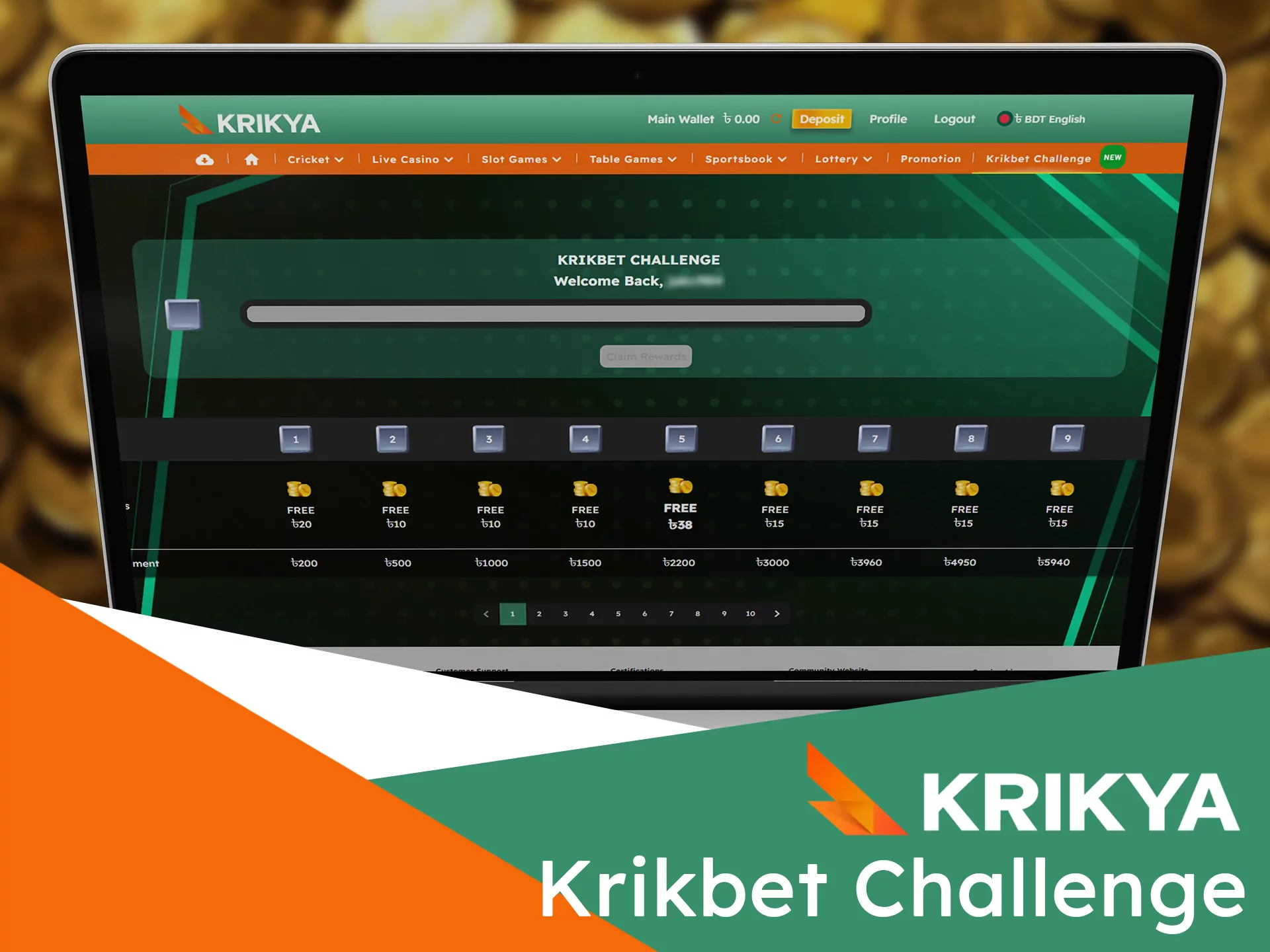 Check for Krikya special bonus challenge and earn extra money.