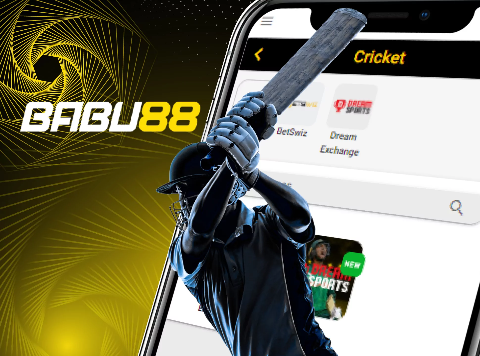 The Babu88 app has a wide cricket line.