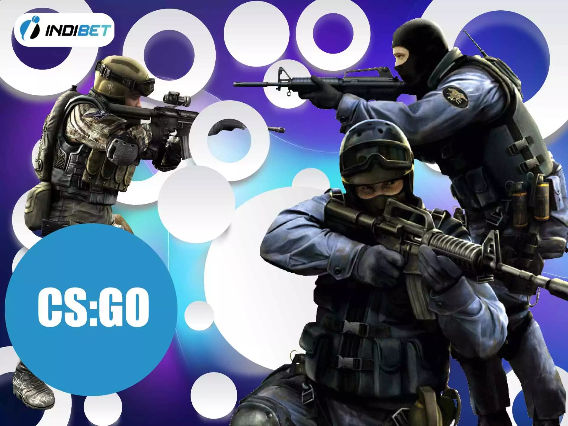 Place bets on CS:GO and watch the matches online at Indibet.