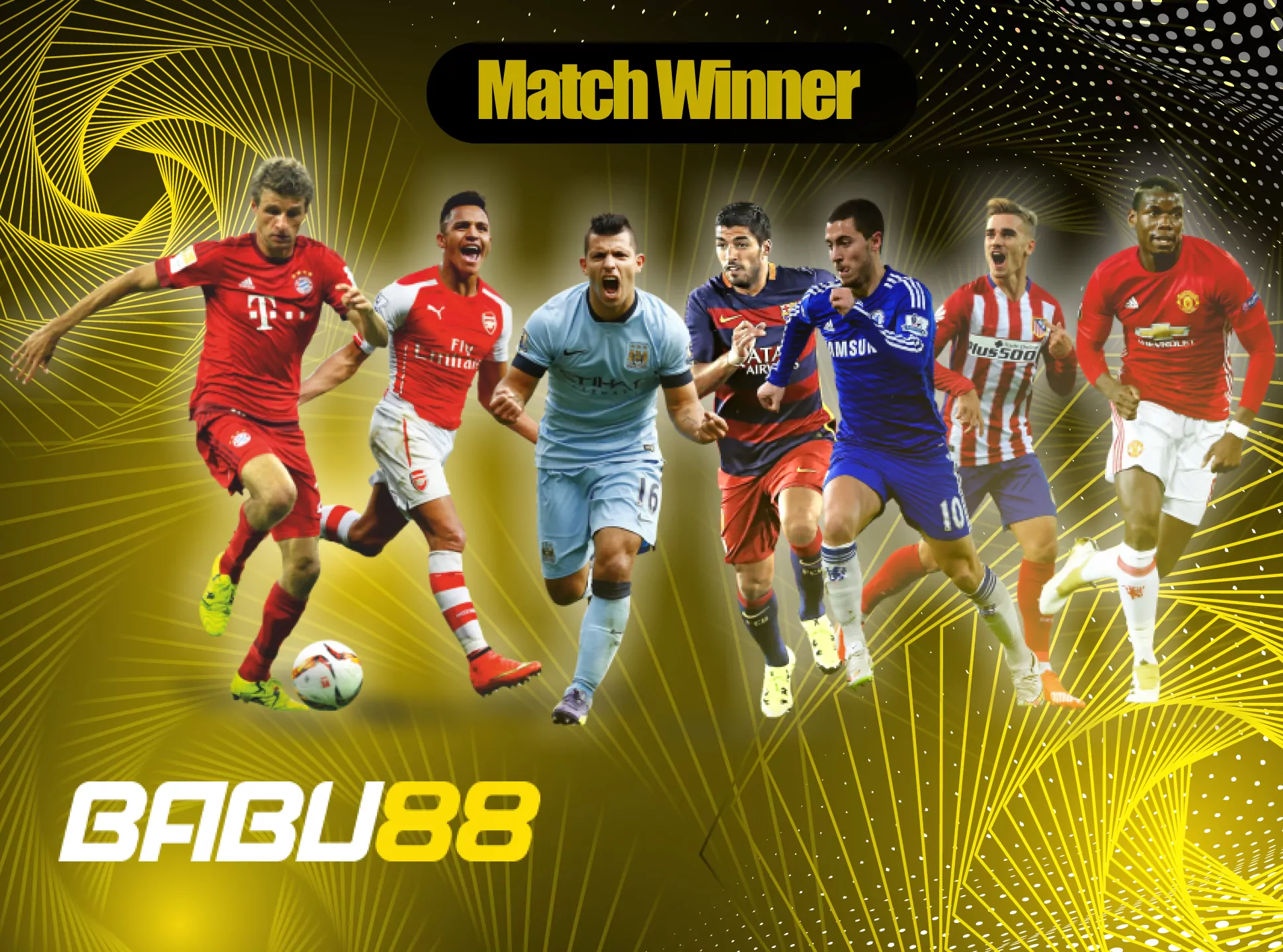 Choose the winner of the match and place a bet on him.