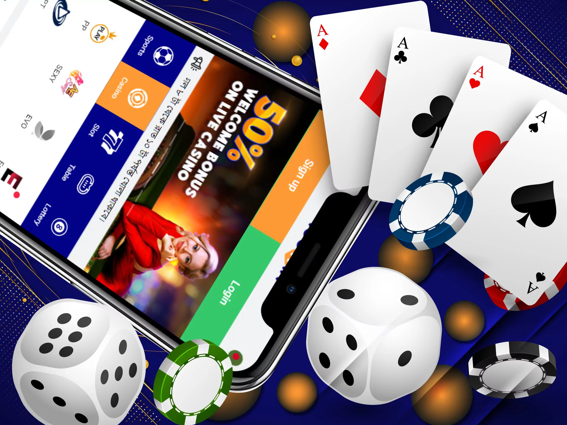 You can also play various casino games in the ICCWIN application.