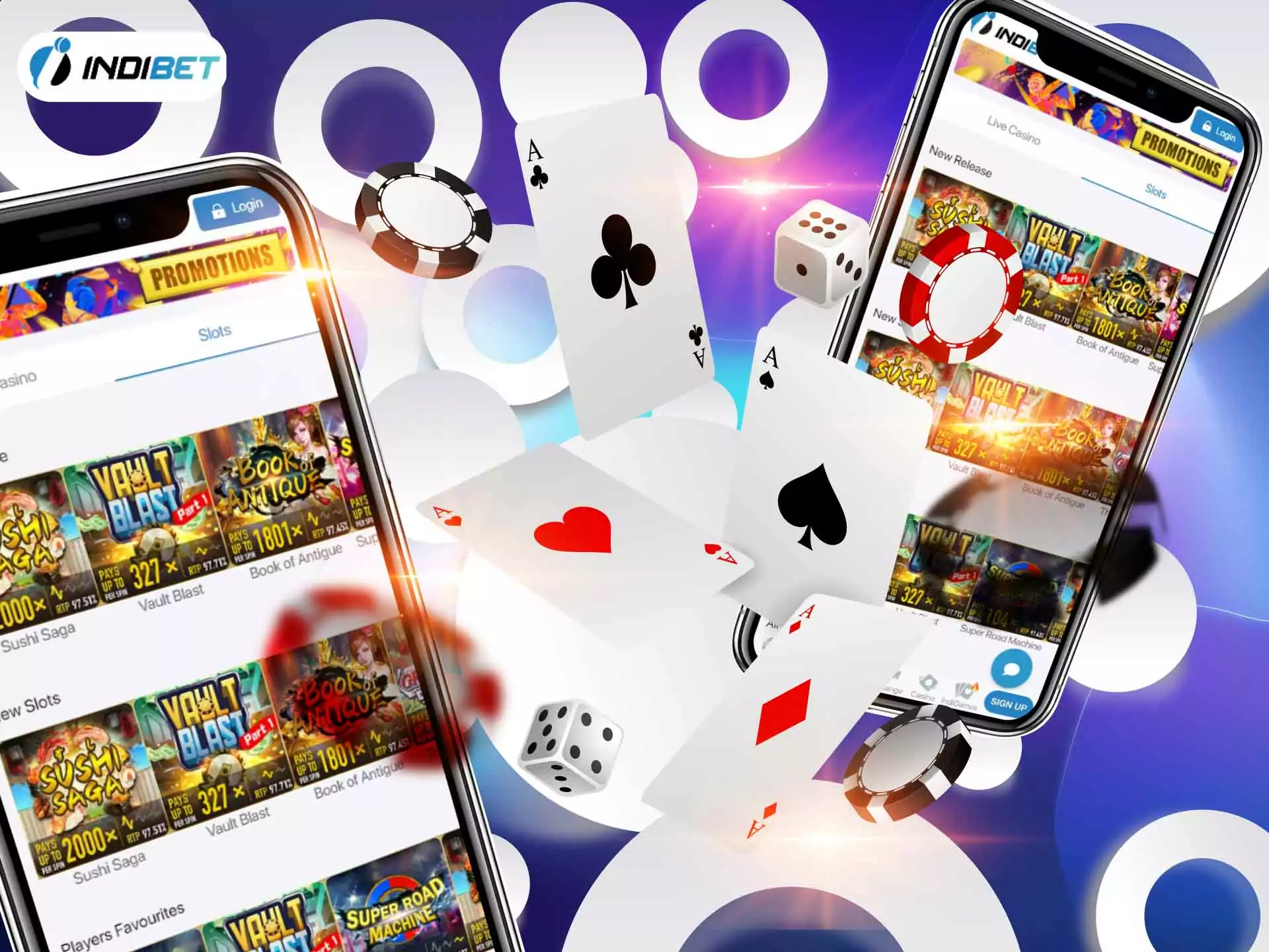 Indibet cooperates with trust-worthy slots providers.