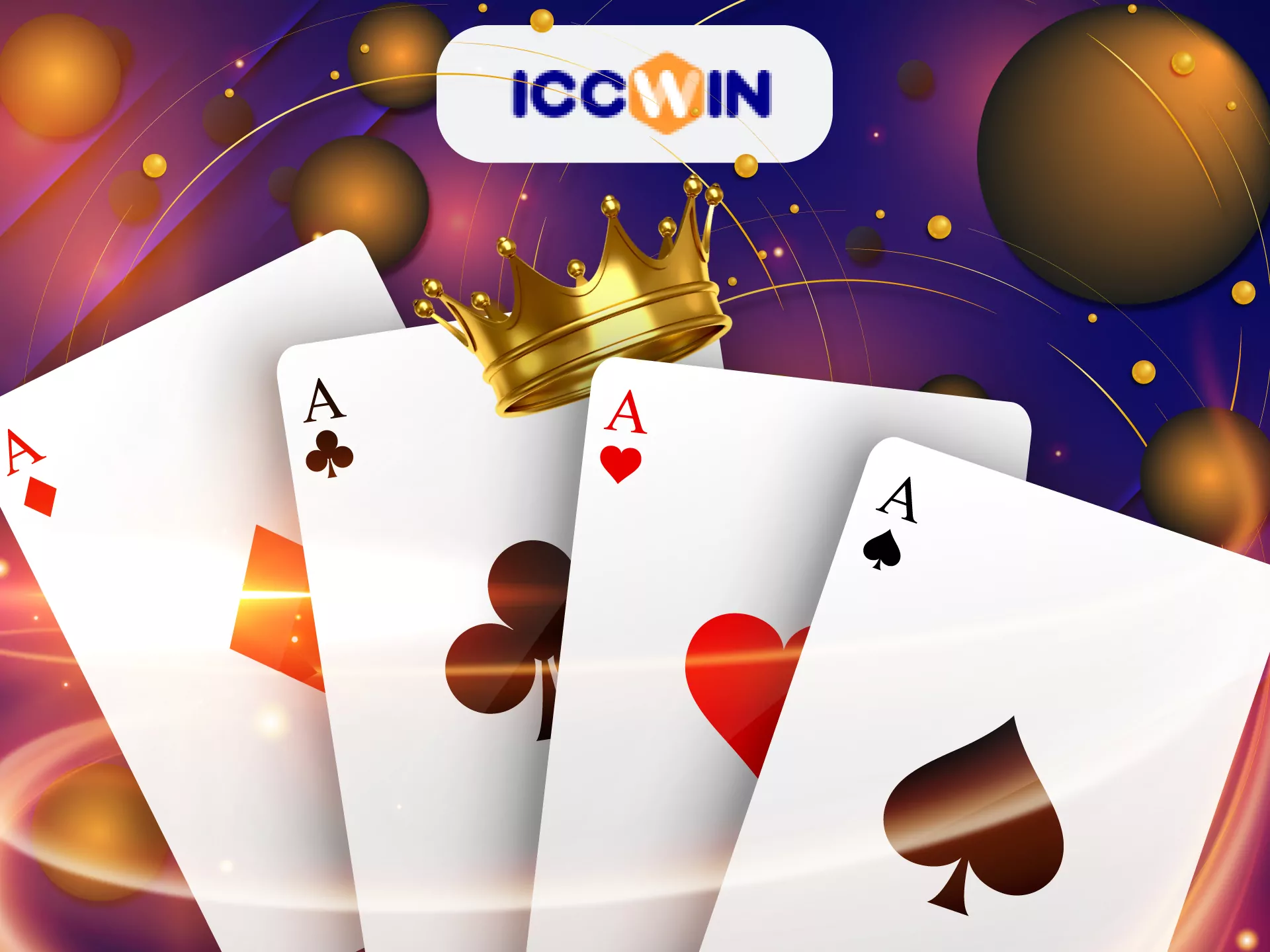 Play different types of poker in the ICCCWIN casino.