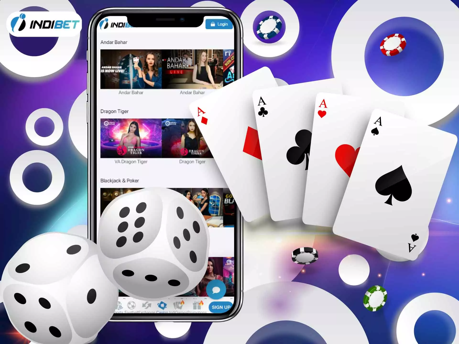 To win the Indibet blackjack you should collect 21 points.