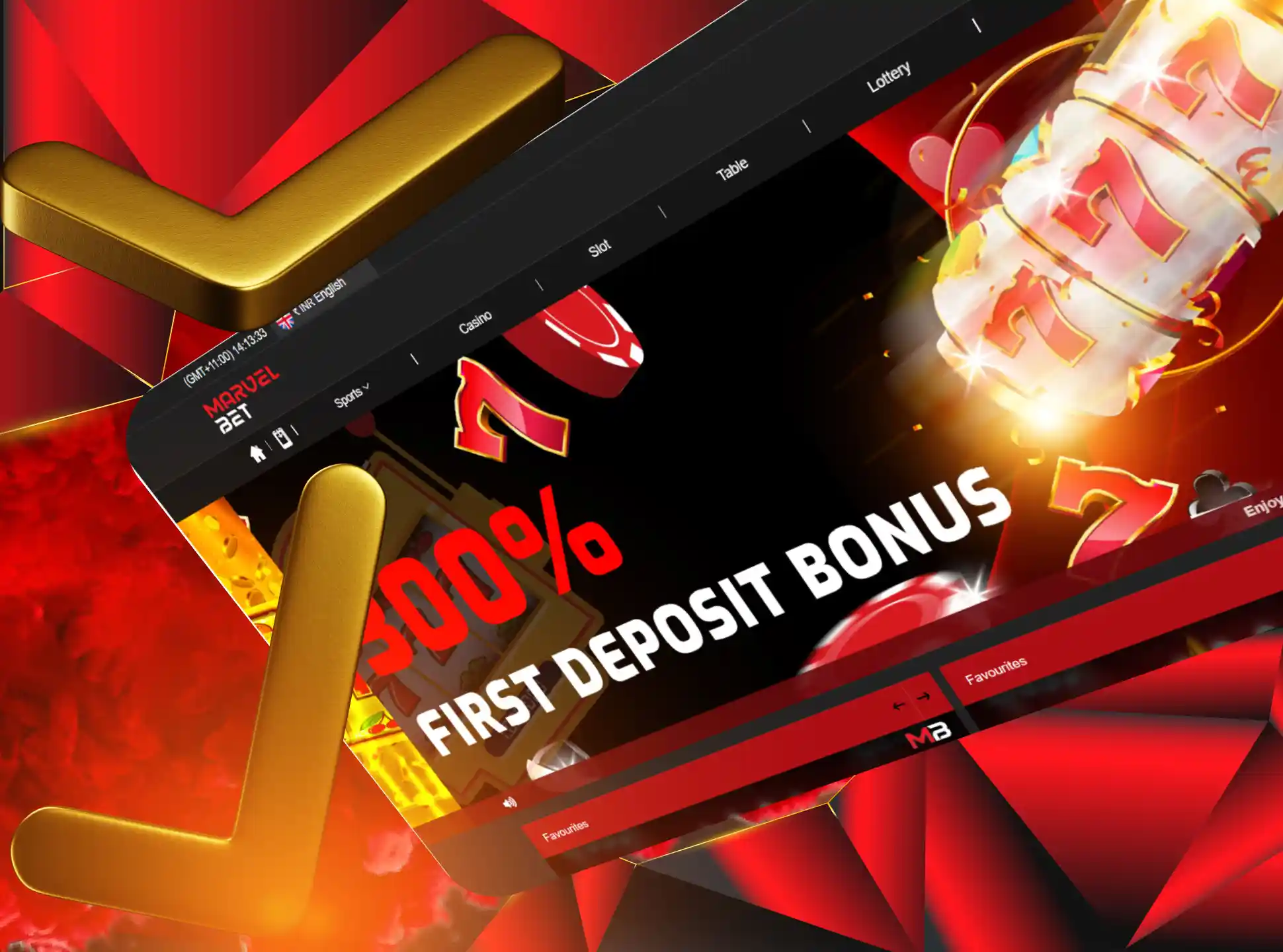 The MarvelBet official website is very easy-to-use and has many useful functions.
