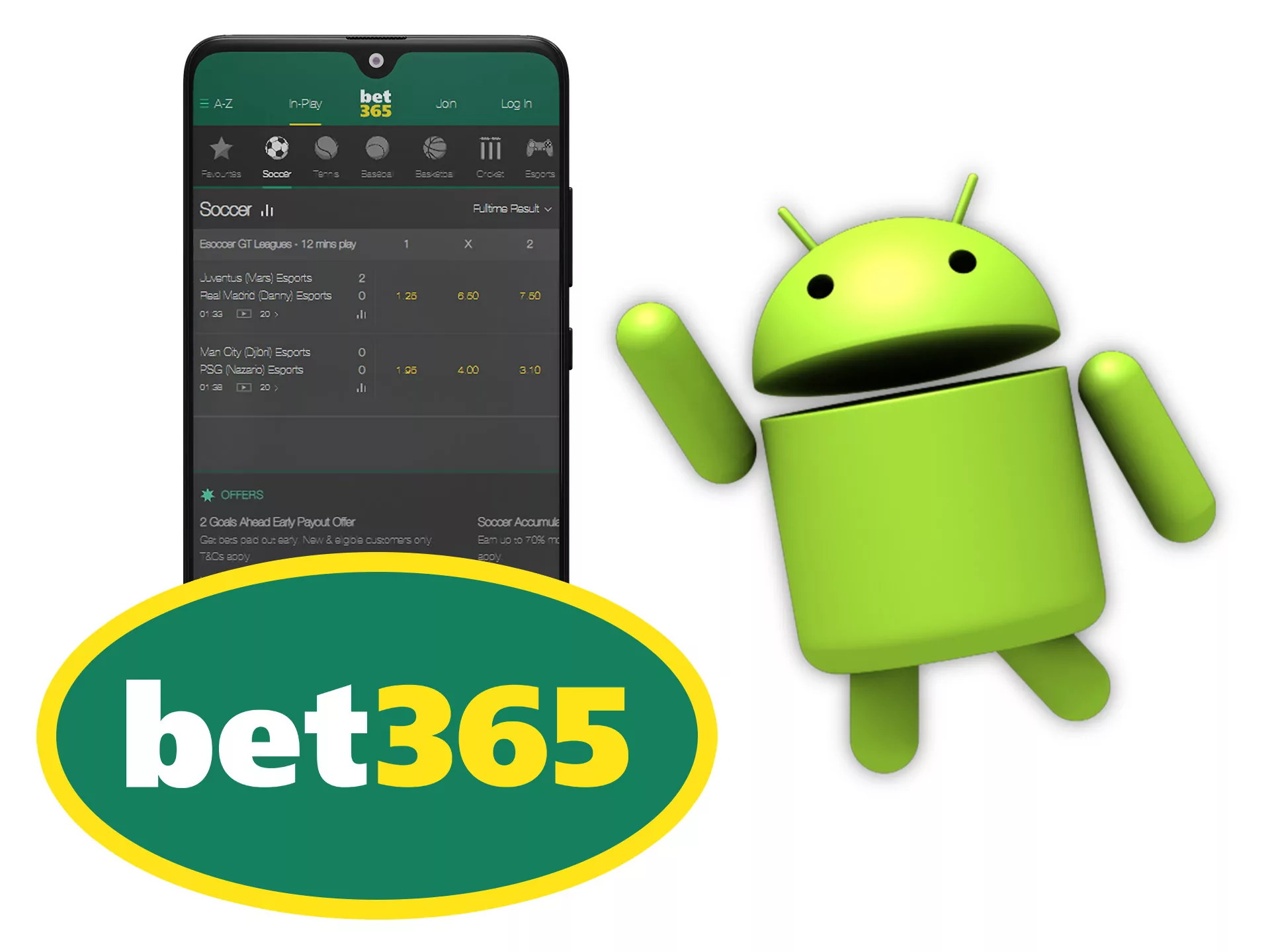 You can install Bet365 app on any android device.