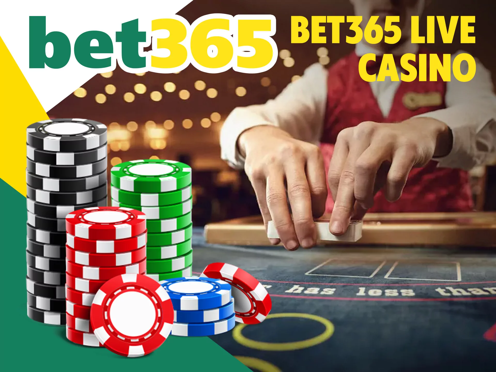 Play with real people at the same table at Bet365.