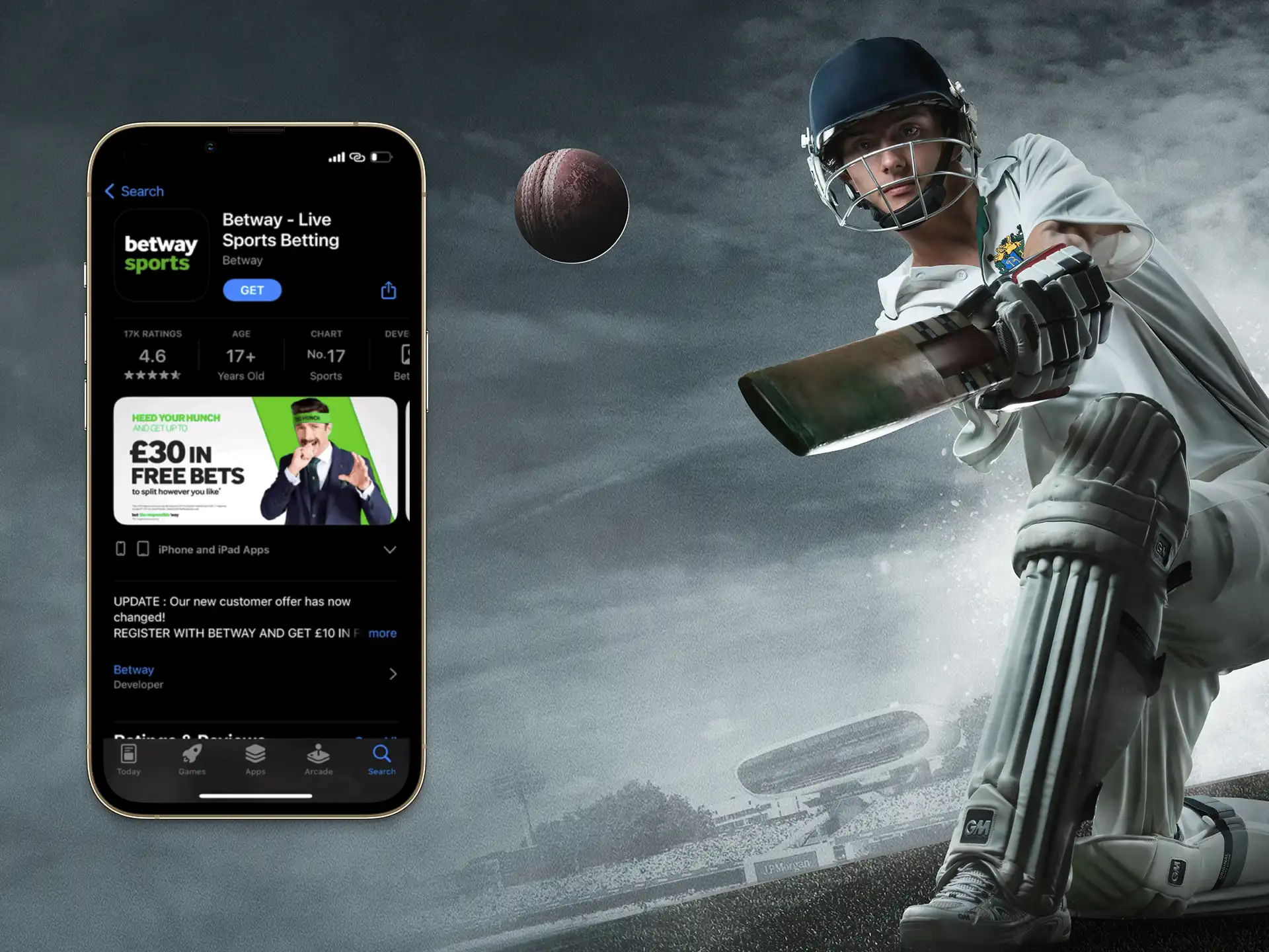 How to get Betway in App-Store.