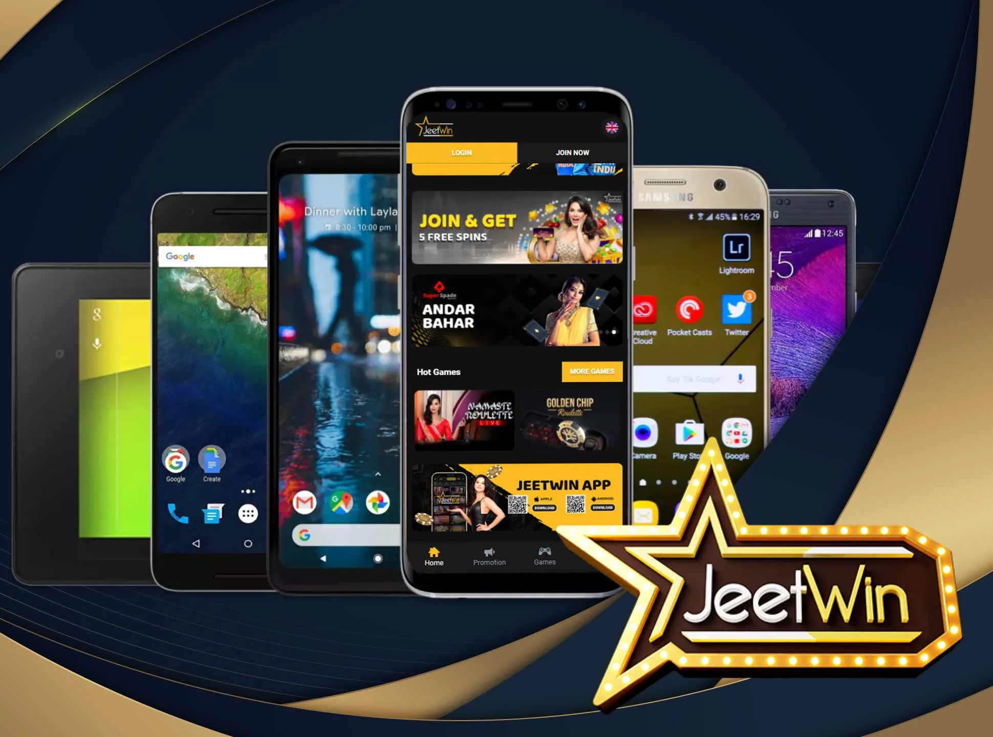 Install the Jeetwin app on any Android device.