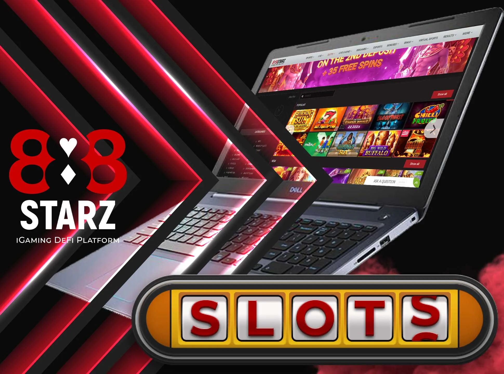 You will find many slots from different providers in the 888starz casino.