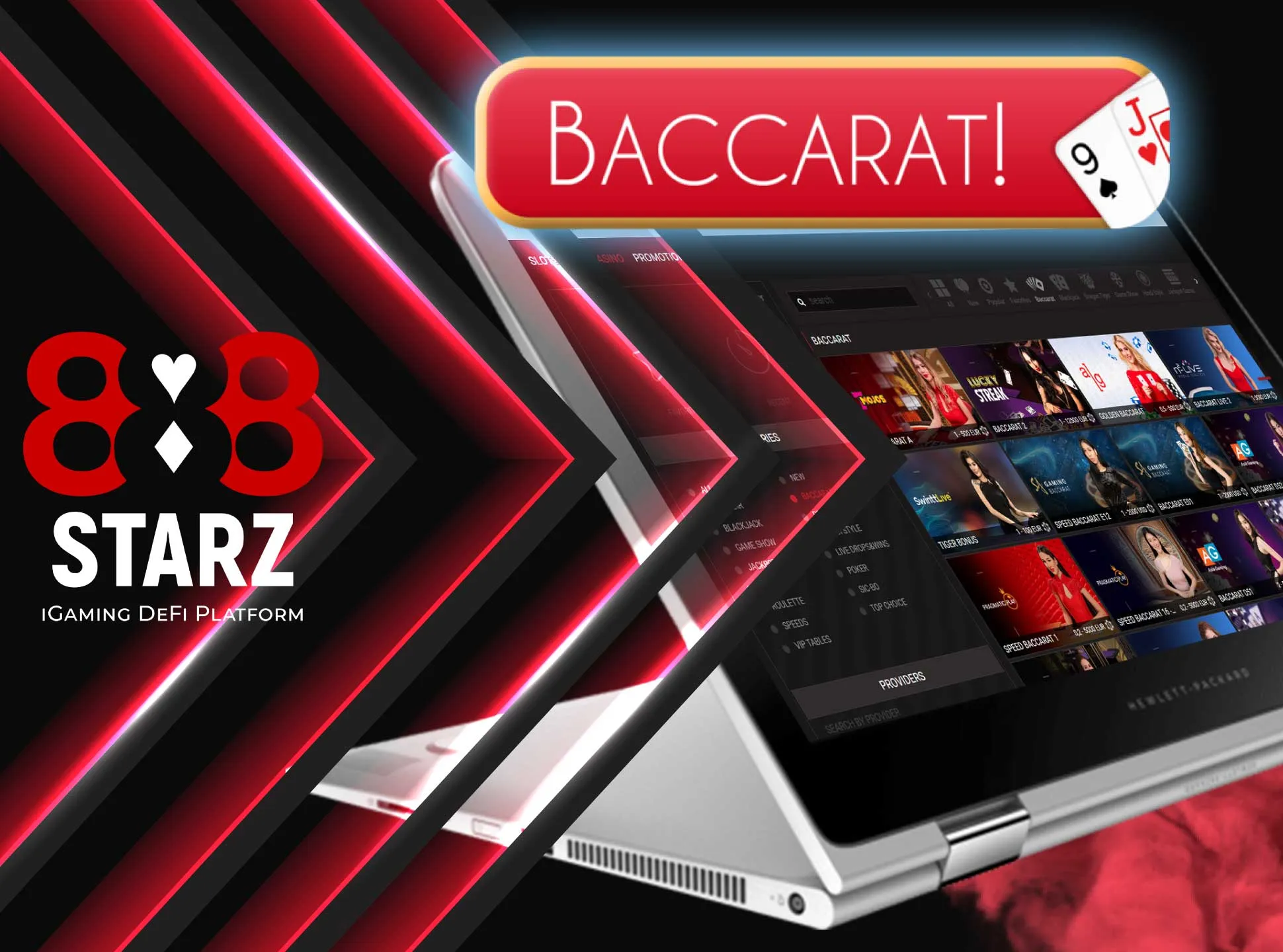 Traditional baccarat game is also available on 888starz.