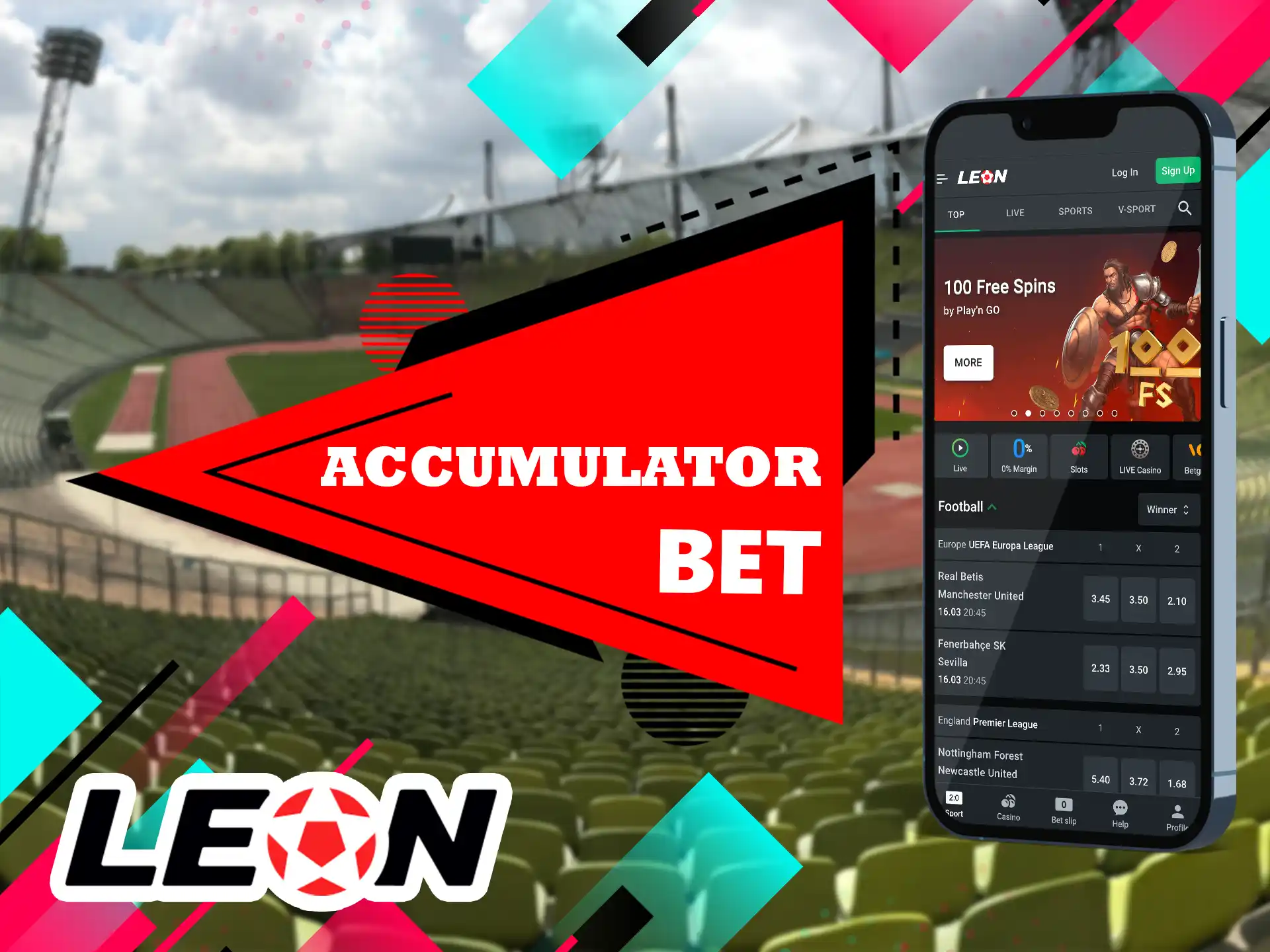 Here, Leon Bet app players can bet on several outcomes at once, the odds add up, and if one of the bets in the pool loses, the entire pool loses as well.