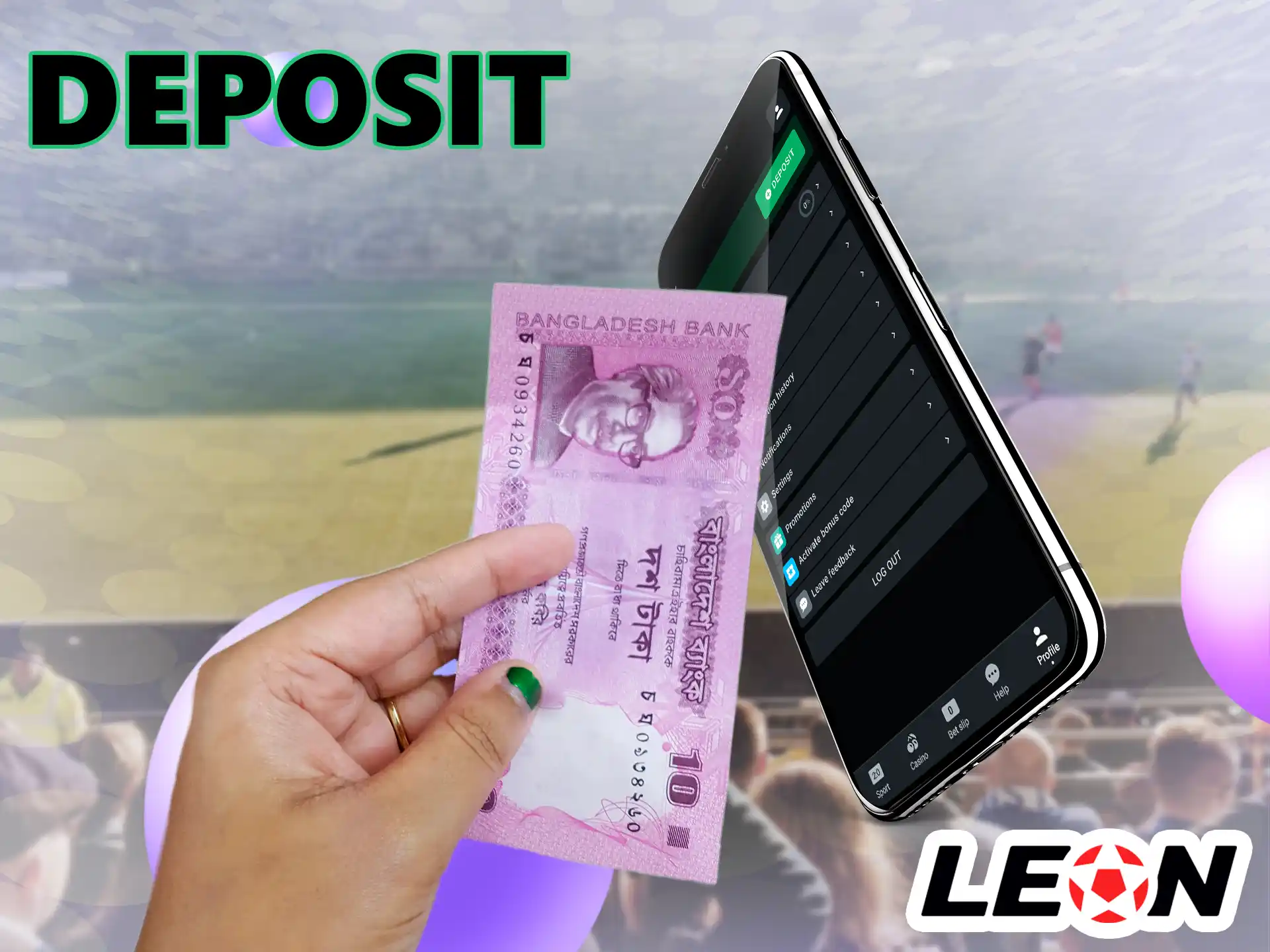 Players should understand that in order to start playing, you need to deposit money into a virtual Leon Bet account, our guide will help you do this.